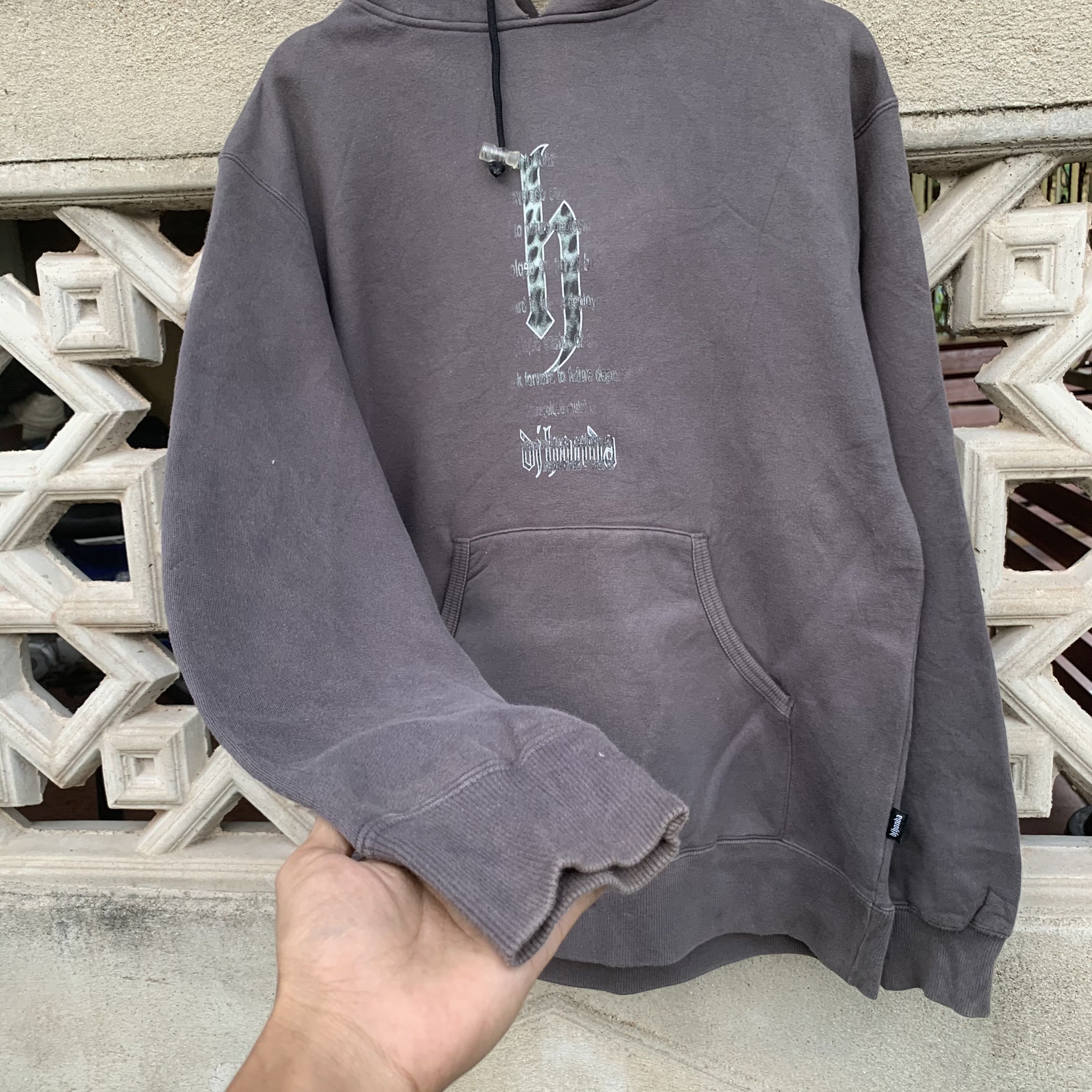 Japanese Brand Vintage Dj Honda Big Logo Hip Hop Hooded Pullover Size US L / EU 52-54 / 3 - 4 Thumbnail