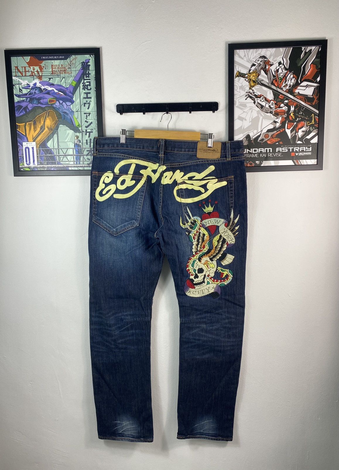 Ed Hardy Ed Hardy Embroidery Denim Jeans | Grailed