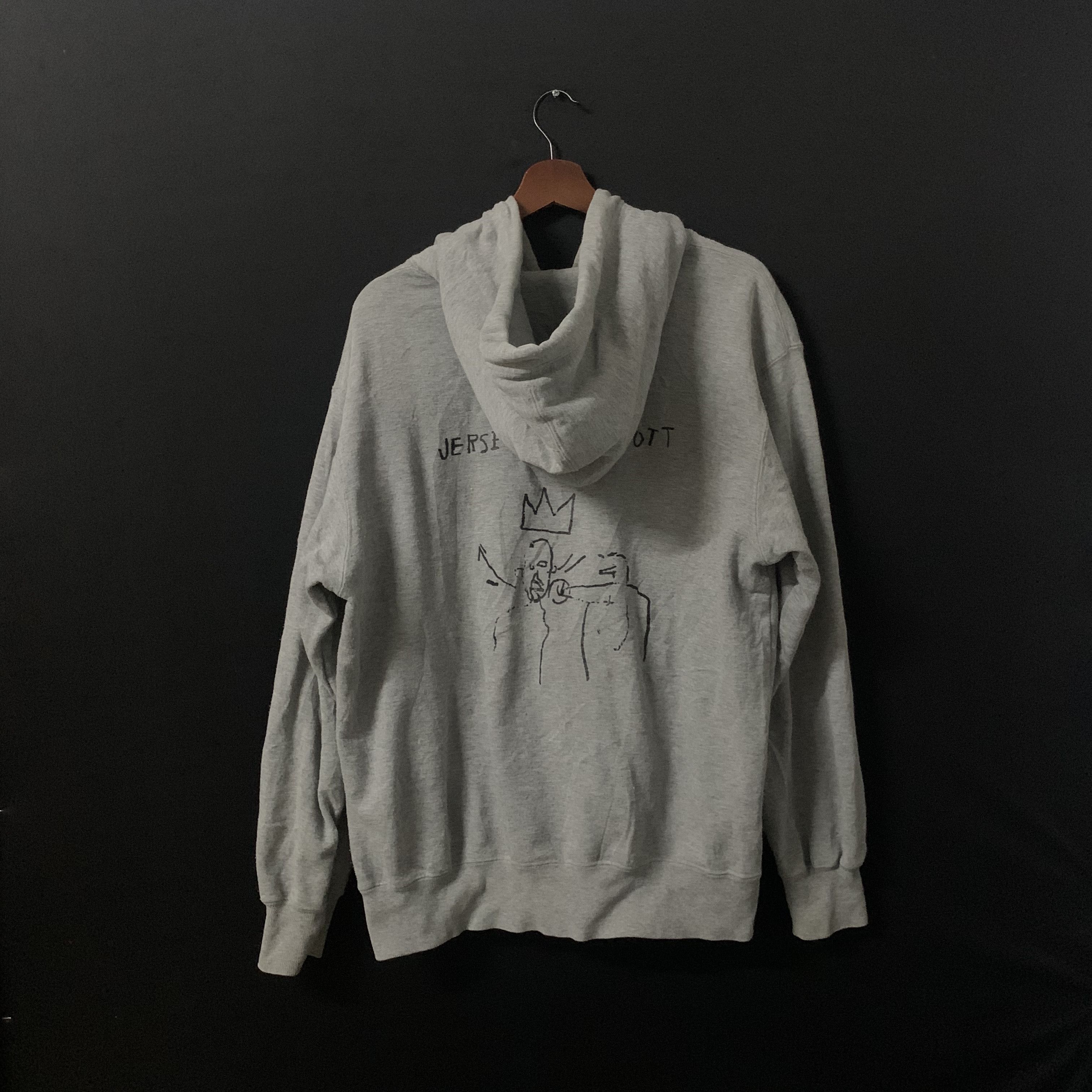Jean-Michel Basquiat Vintage Jean Michel Basquiat Hooded Sweatshirt Large Size Size US L / EU 52-54 / 3 - 10 Thumbnail