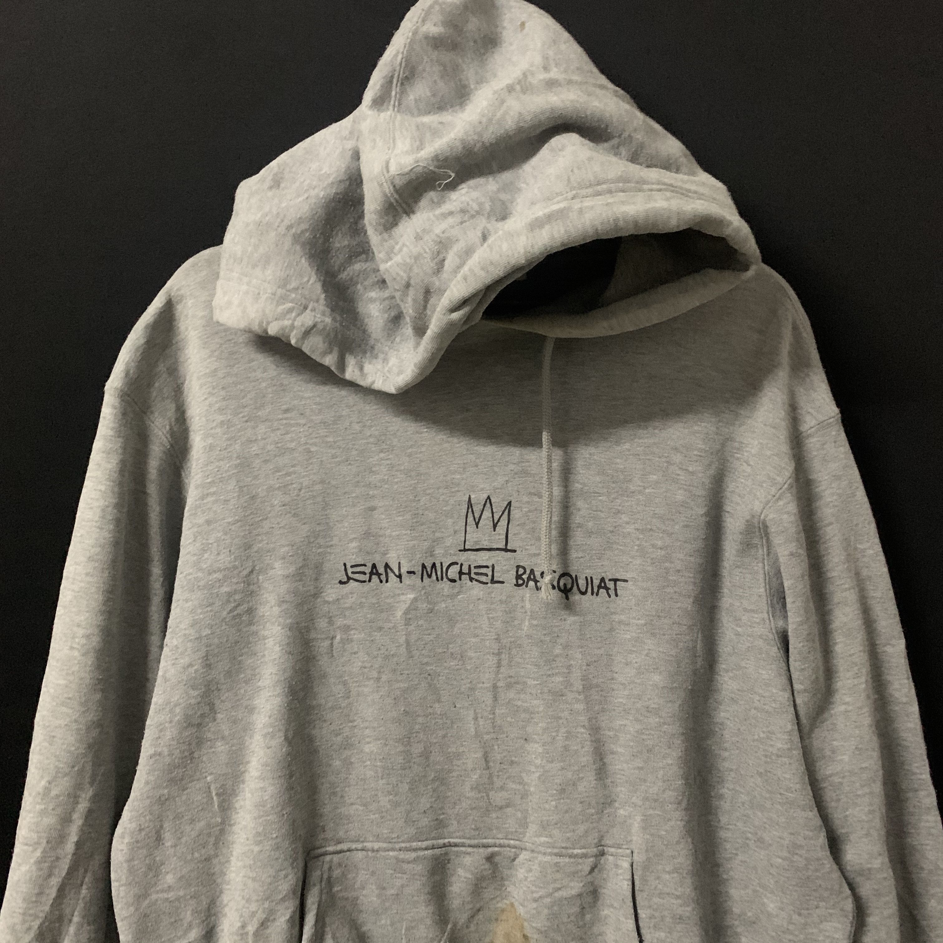 Jean-Michel Basquiat Vintage Jean Michel Basquiat Hooded Sweatshirt Large Size Size US L / EU 52-54 / 3 - 2 Thumbnail