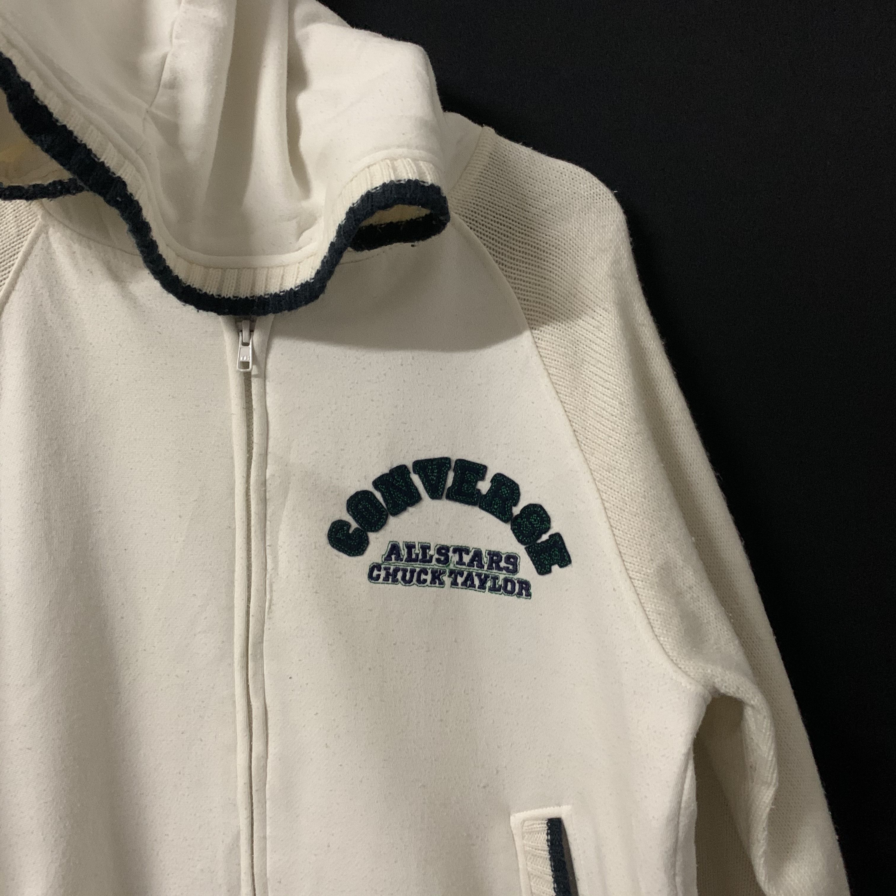 Converse 🔥 SEND OFFERS 🔥 Vintage Converse Hooded Embroidery Sweater Size US L / EU 52-54 / 3 - 2 Thumbnail