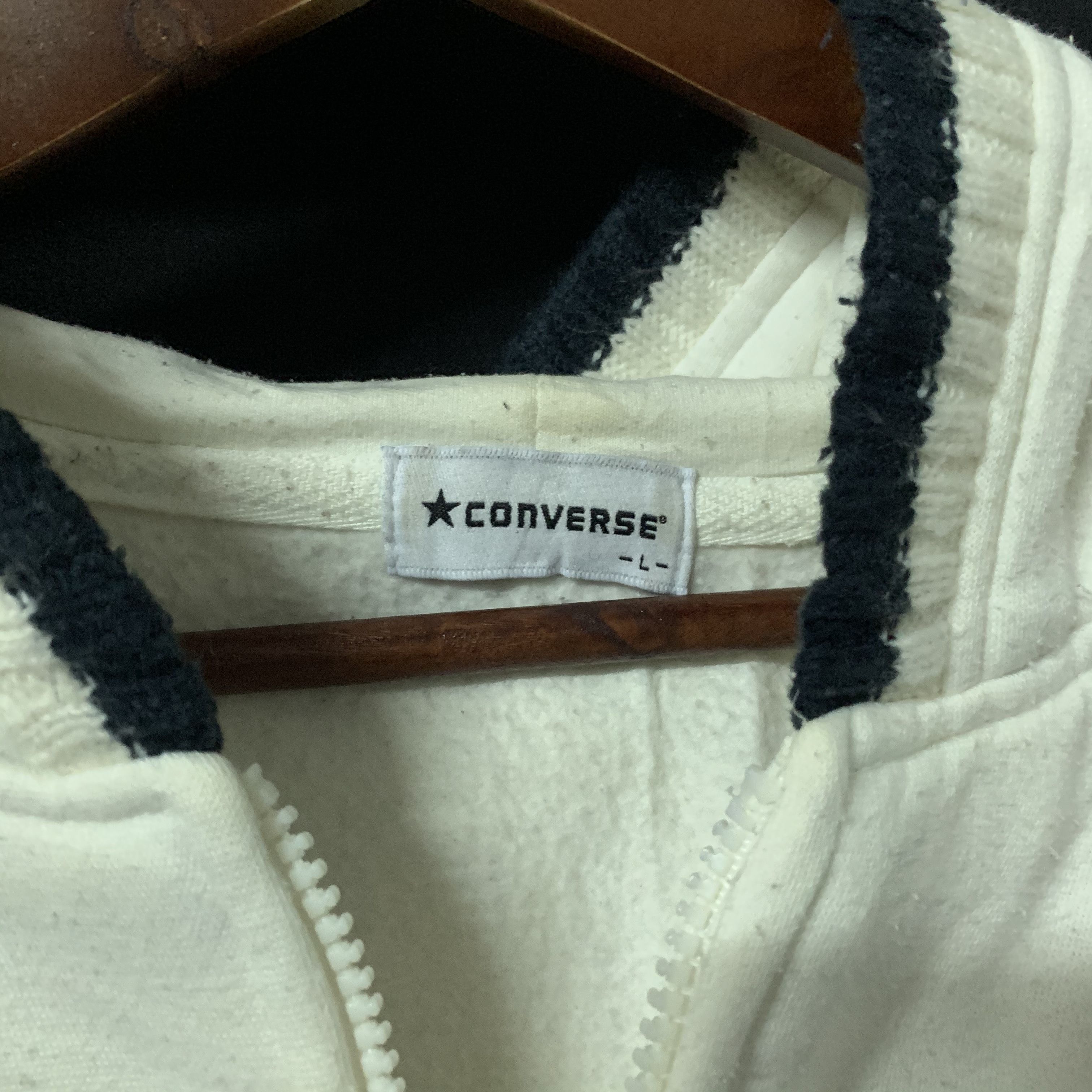 Converse 🔥 SEND OFFERS 🔥 Vintage Converse Hooded Embroidery Sweater Size US L / EU 52-54 / 3 - 5 Thumbnail