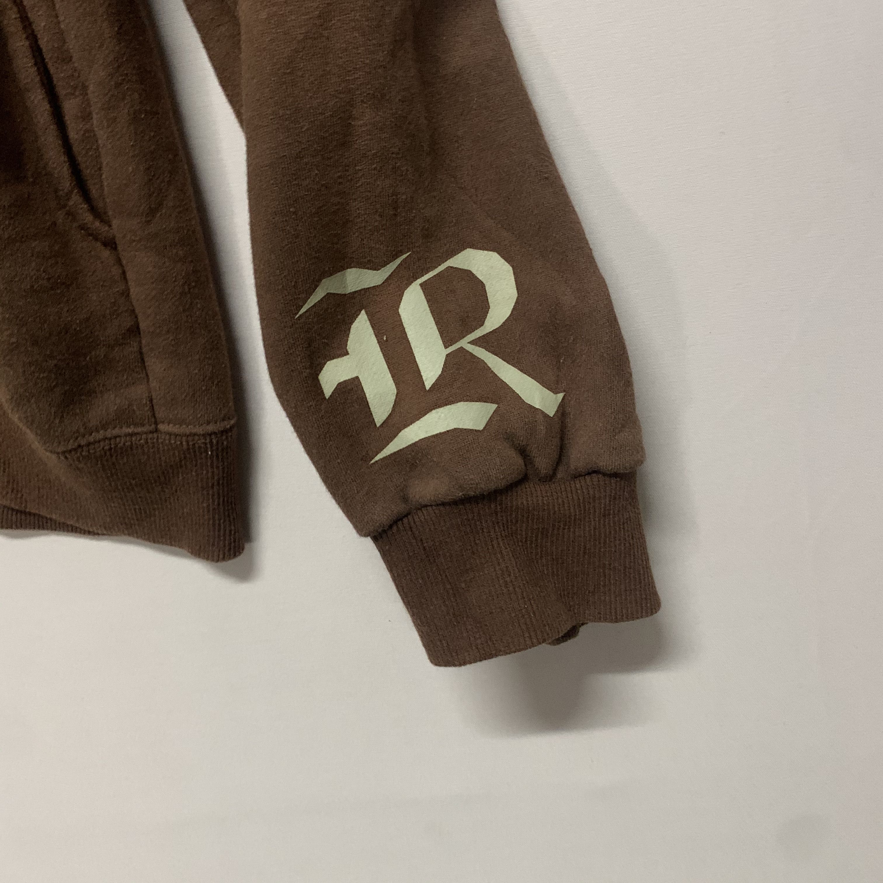 Japanese Brand S.A.G.H Brand Hooded Brown Sweatshirt Large Size Size US L / EU 52-54 / 3 - 4 Thumbnail
