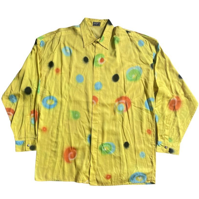 Versace × Versus Versace Vintage 90’s Versus Spray dot print Shirt Size US L / EU 52-54 / 3 - 1 Thumbnail
