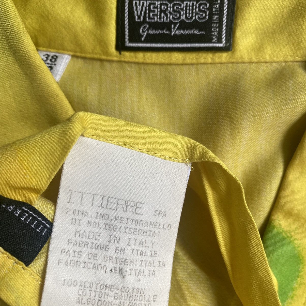 Versace × Versus Versace Vintage 90’s Versus Spray dot print Shirt Size US L / EU 52-54 / 3 - 3 Thumbnail