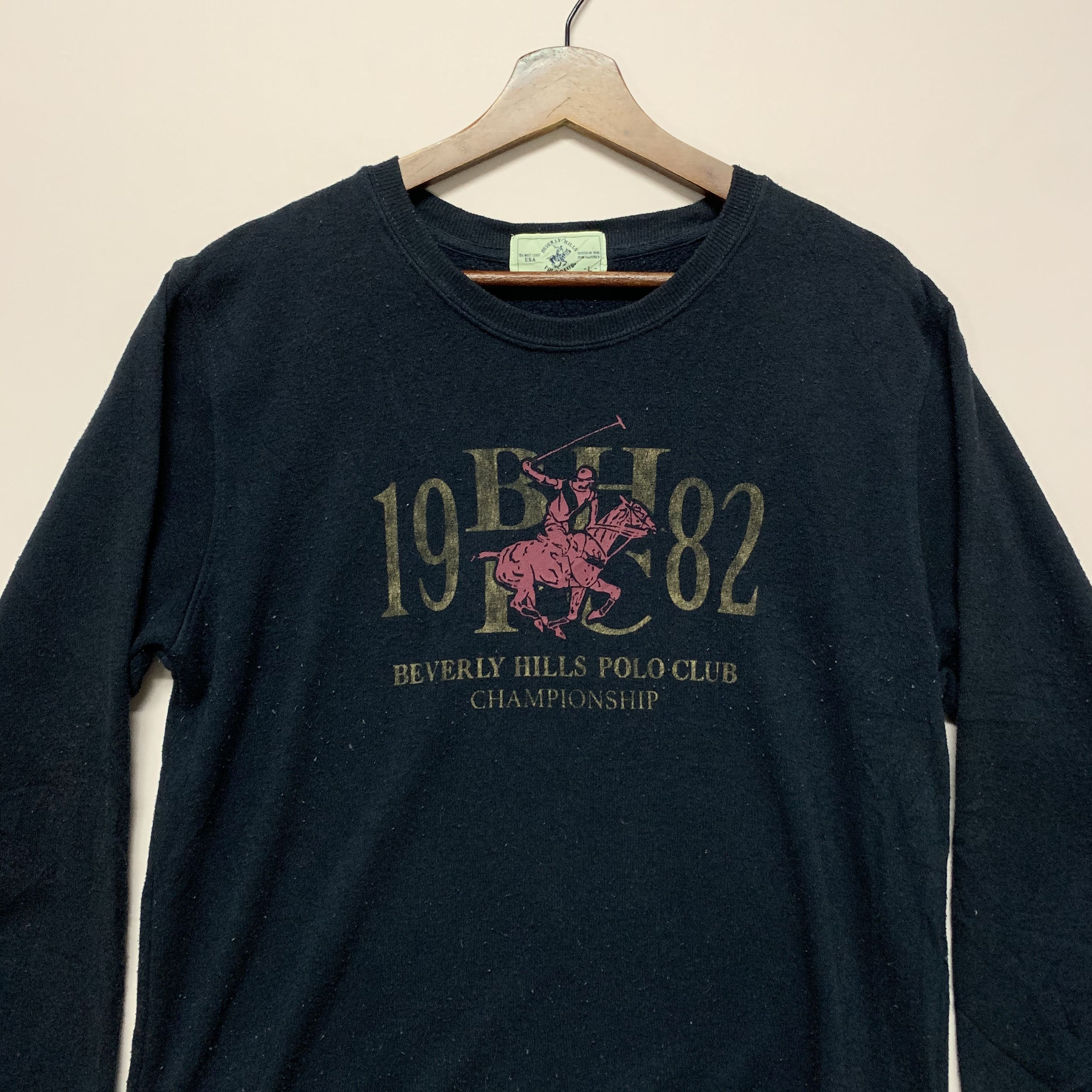 Beverly Hills Polo Club SEND OFFERS🔥Baverly Hill POLO CLUB BigLogo Crewneck Sweater Size US L / EU 52-54 / 3 - 2 Thumbnail