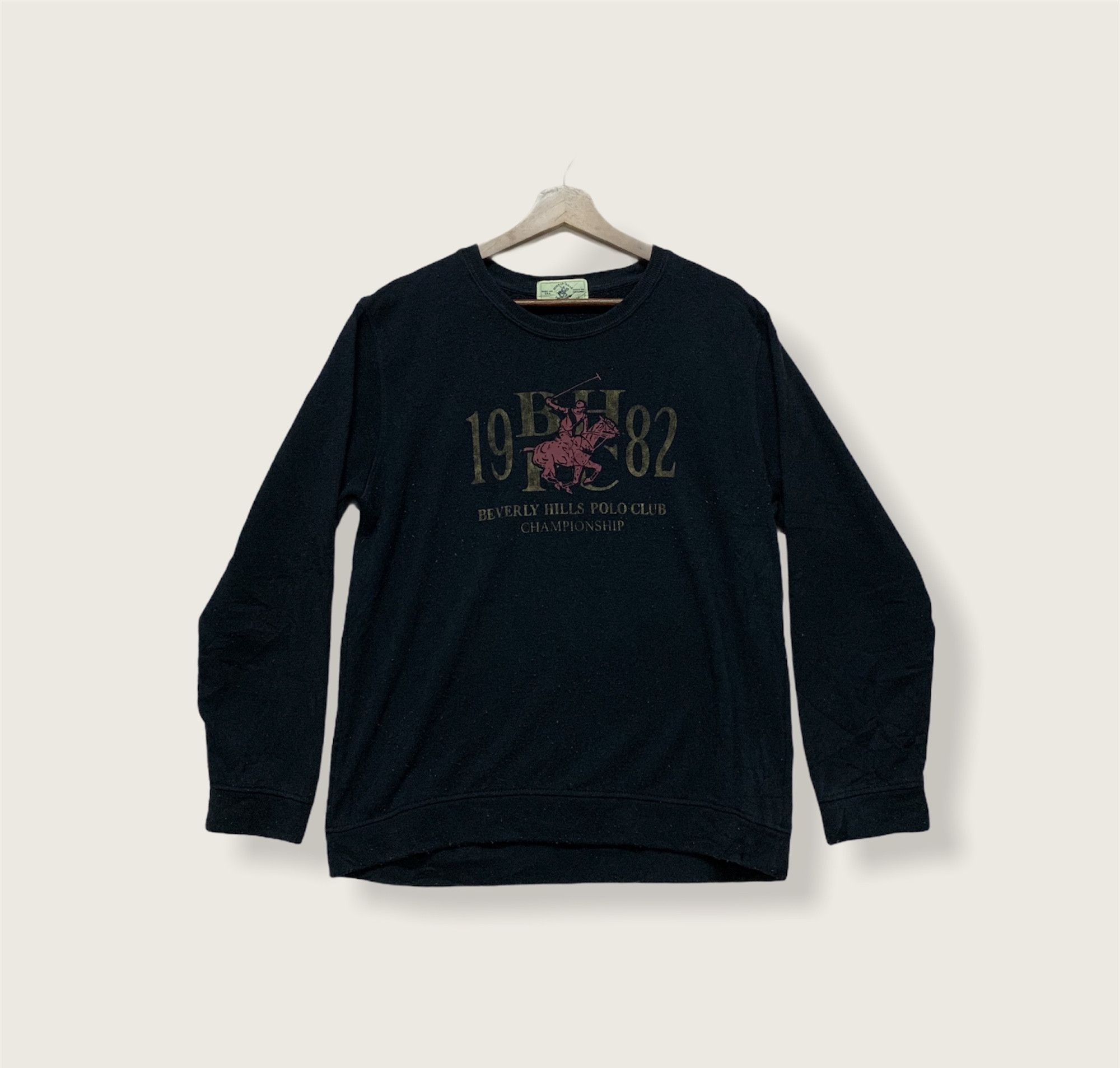 Beverly Hills Polo Club SEND OFFERS🔥Baverly Hill POLO CLUB BigLogo Crewneck Sweater Size US L / EU 52-54 / 3 - 1 Thumbnail