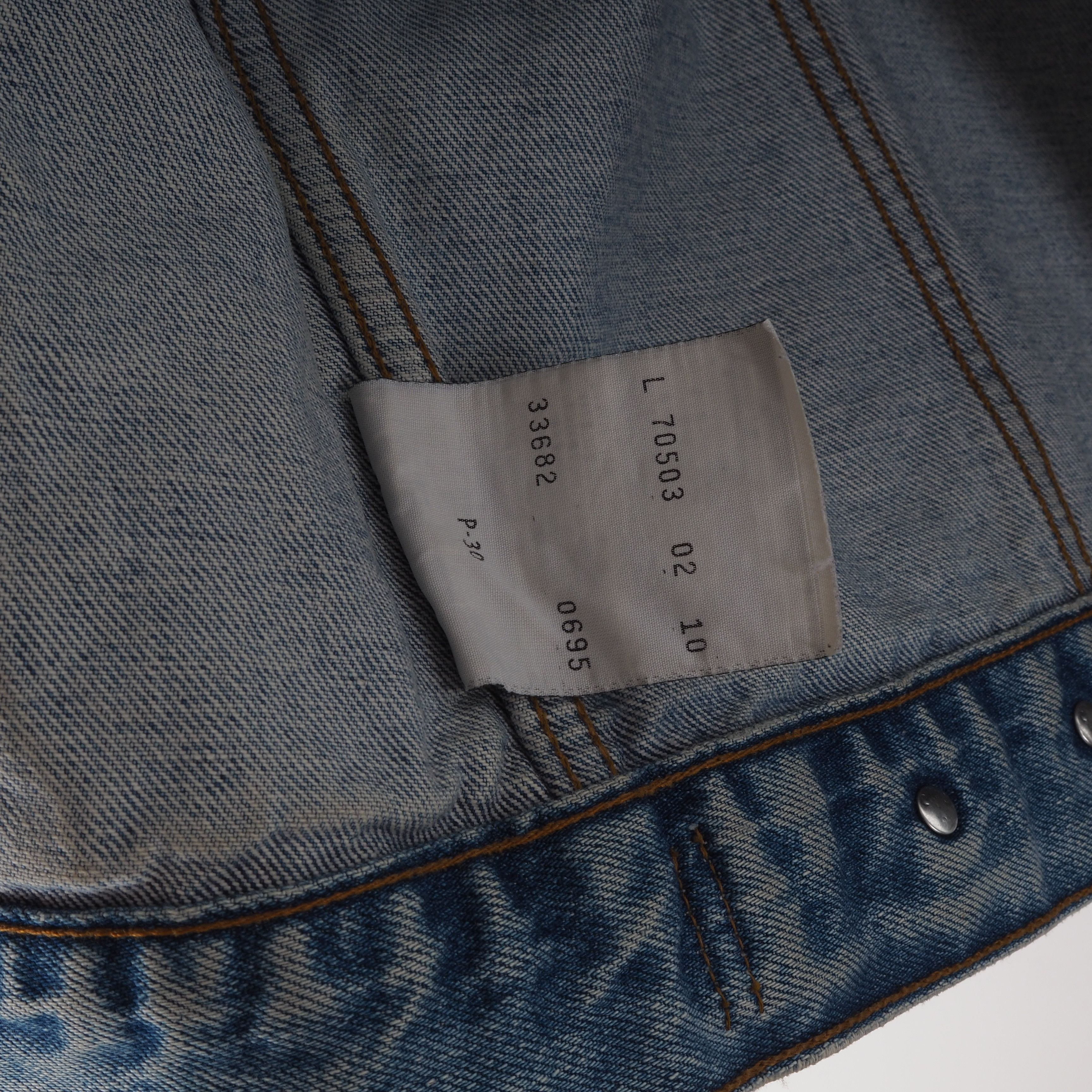 Levi's × Levi's Vintage Clothing × Vintage Levis Vintage Blue Denim Jean Trucker Jacket L Large 90s Size US L / EU 52-54 / 3 - 7 Thumbnail