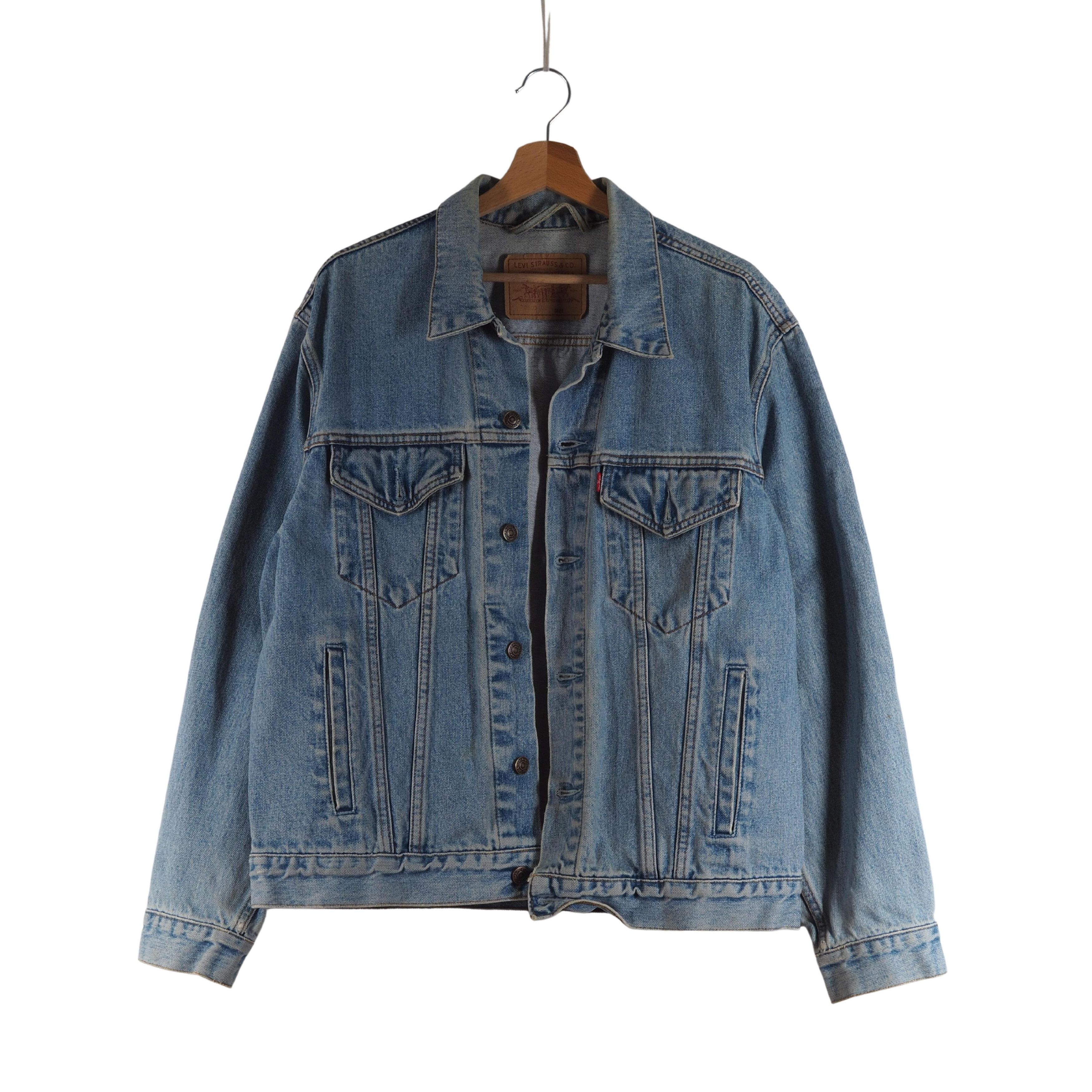 Levi's × Levi's Vintage Clothing × Vintage Levis Vintage Blue Denim Jean Trucker Jacket L Large 90s Size US L / EU 52-54 / 3 - 1 Thumbnail