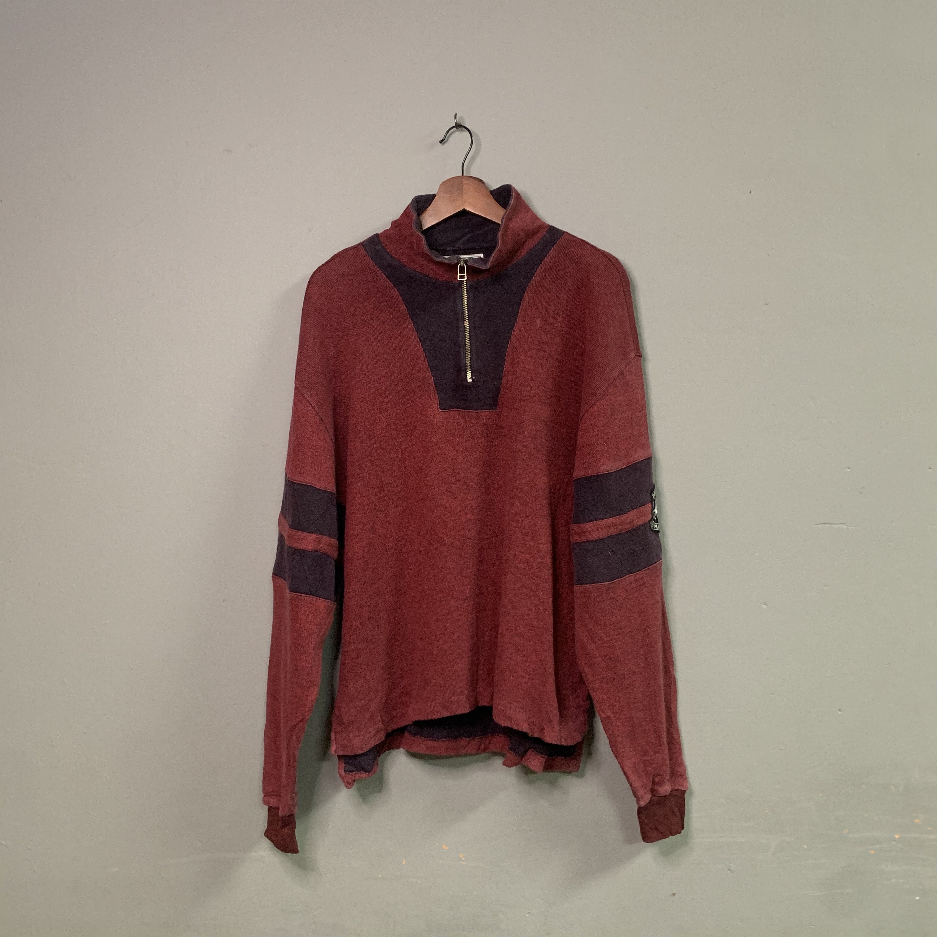 Vintage Warmin Winter Ski By Goldwin Half Zip Sweater