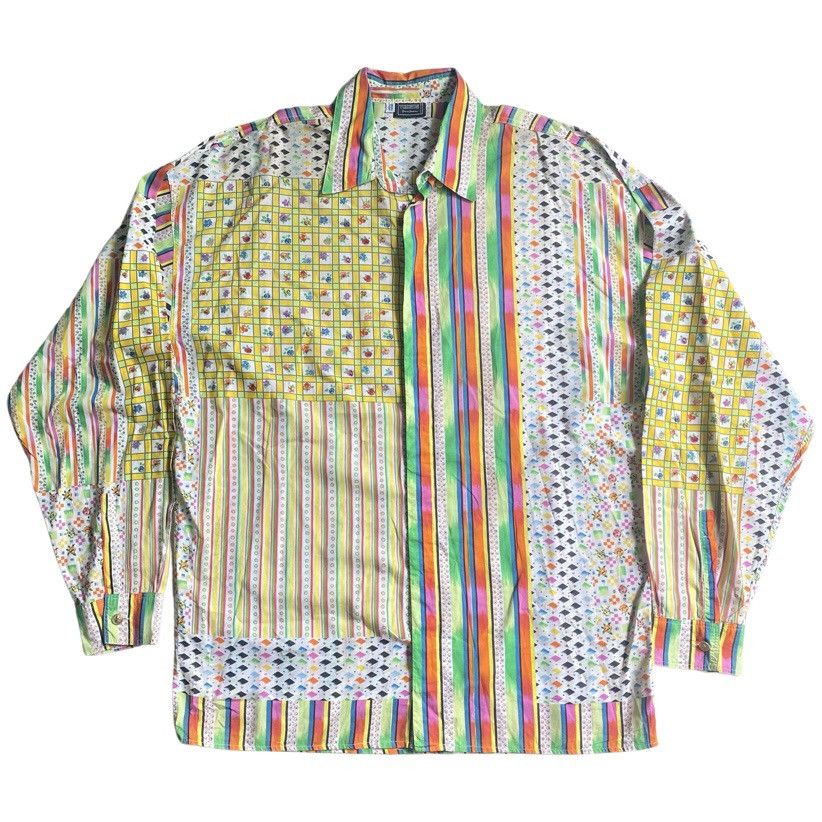 Versace × Versus Versace Vintage 90’s Versus Versace Prints Shirt Size US L / EU 52-54 / 3 - 1 Thumbnail