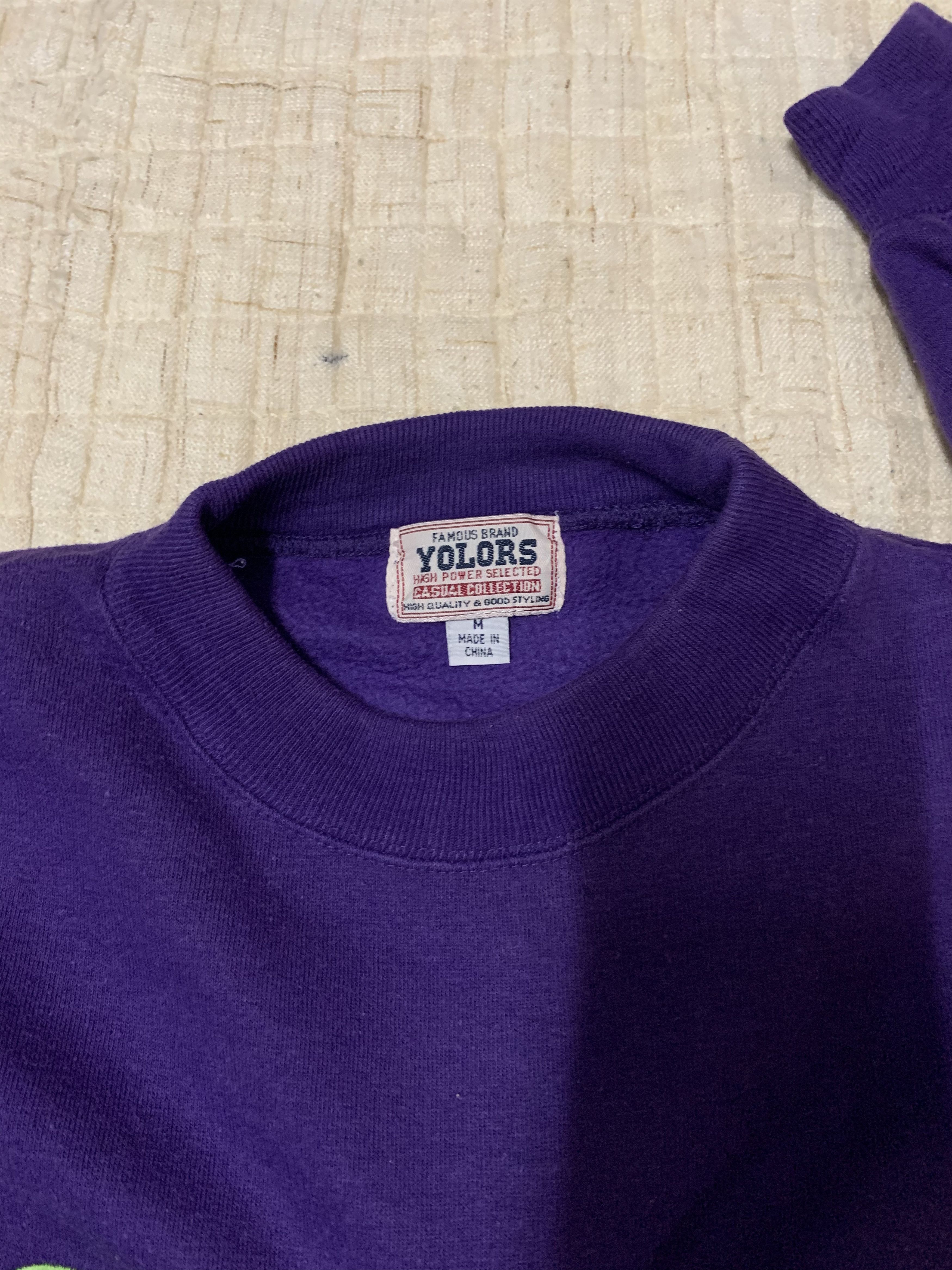 Japanese Brand FLA⚡️H ⚡️ALE 🔥 Y2K Famous Brand Yolors Spell Out Sweater Size US L / EU 52-54 / 3 - 4 Thumbnail