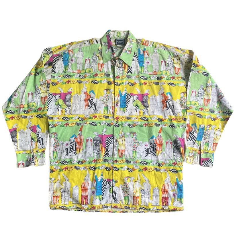 Versace × Versus Versace Vintage 90’s Versus Print Shirt Size US M / EU 48-50 / 2 - 1 Thumbnail