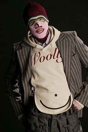 Walter Van Beirendonck AESTHETIC TERRORIST AW03/04 Wooly Bib Hoodie Size US M / EU 48-50 / 2 - 1 Thumbnail