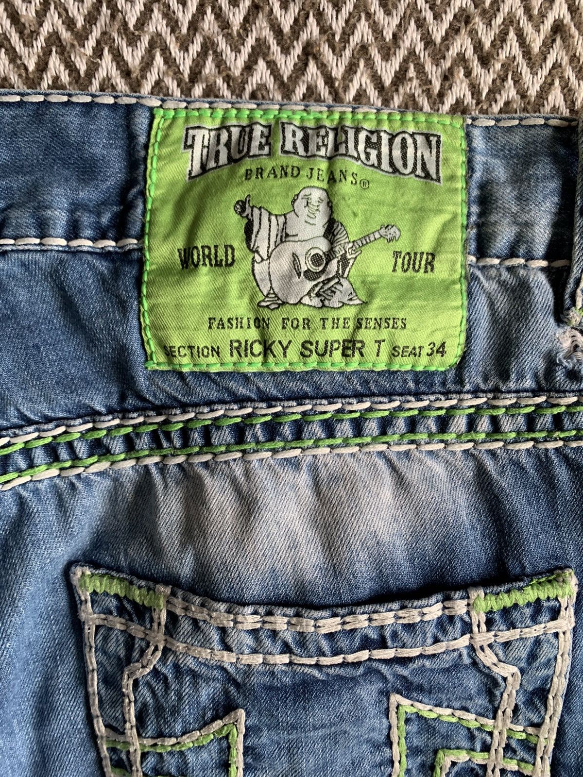 True Religion True Religion Jeans Ricky Super T Size US 34 / EU 50 - 14 Thumbnail