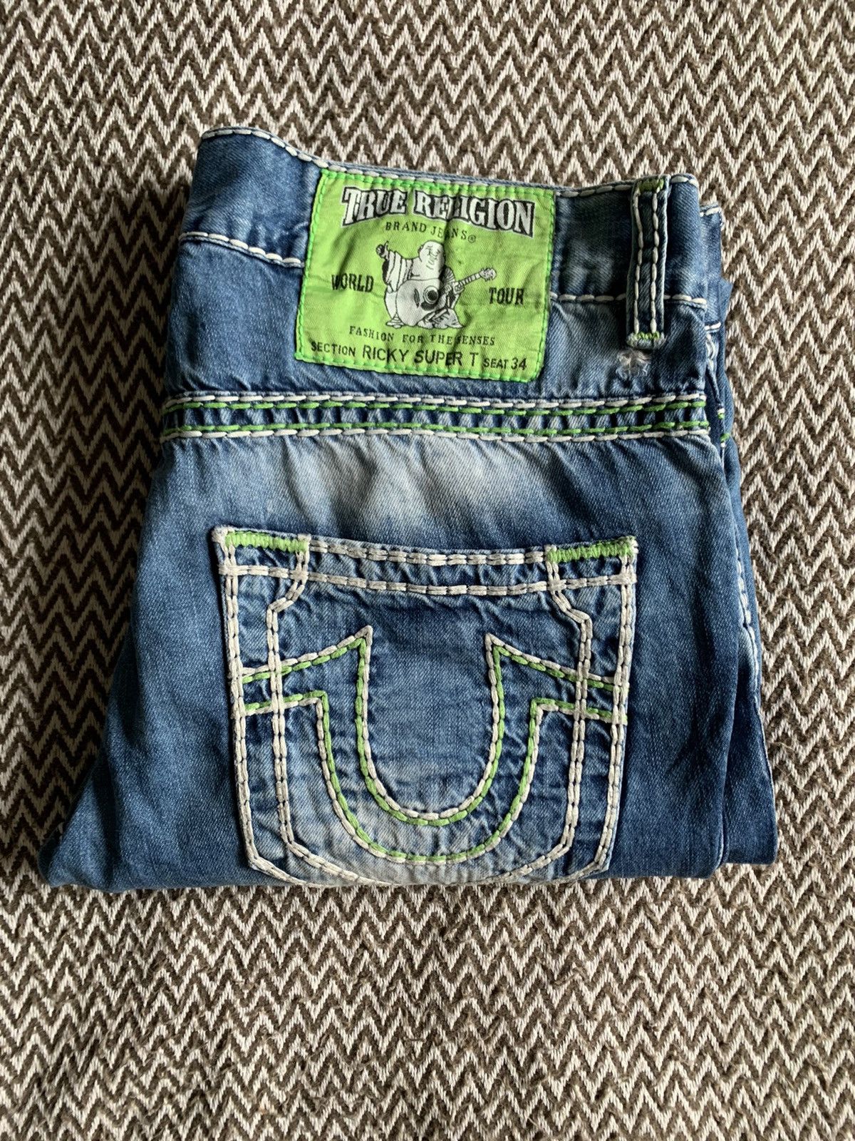 True Religion True Religion Jeans Ricky Super T Size US 34 / EU 50 - 15 Thumbnail