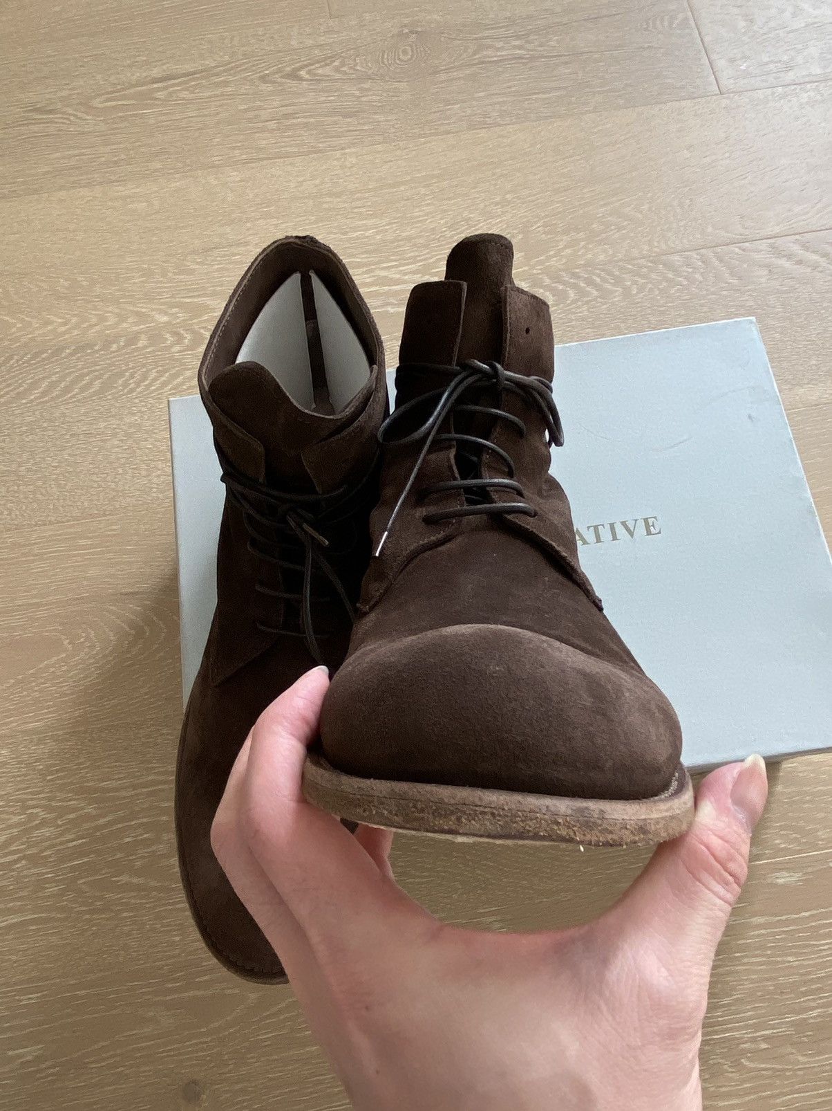 Officine Creative OFFICINE CREATIVE ankle boots Brown Leather Shoes Size US 8 / EU 41 - 10 Thumbnail