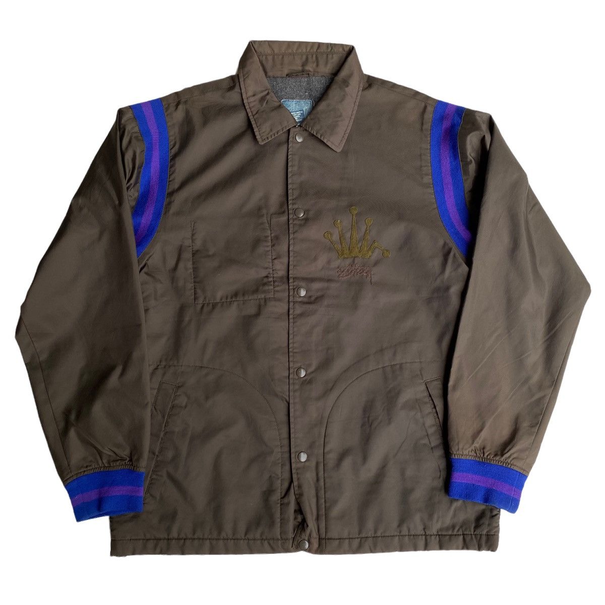 image of Vintage Stussy Crown Coach Jacket, Men's (Size Large)