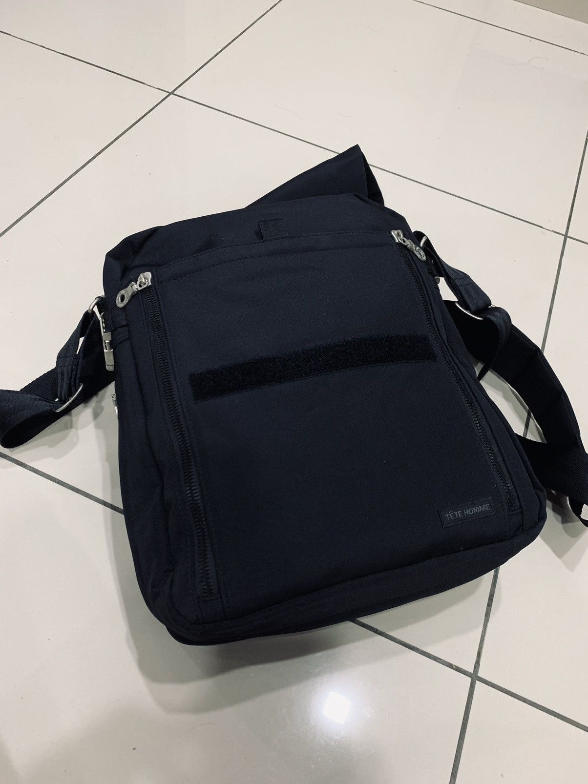 Issey Miyake × Tete Homme × Vintage TETE HOMME FULL NYLON MULTIZIPPER SLING BAG Size ONE SIZE - 5 Thumbnail