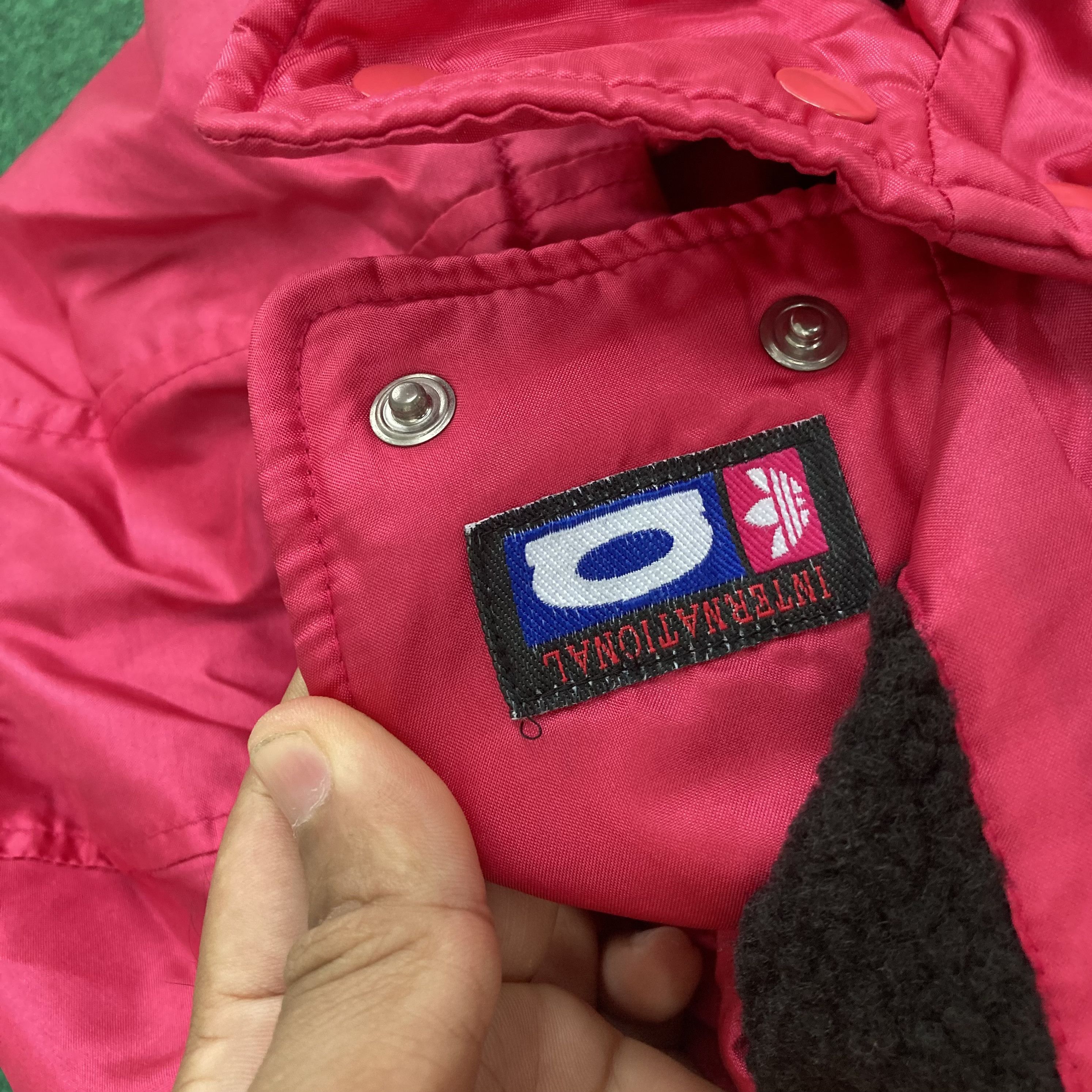 Adidas × Vintage Vtg Adidas Pink Button Big Logo Long Jacket Sweater Size US XL / EU 56 / 4 - 8 Thumbnail