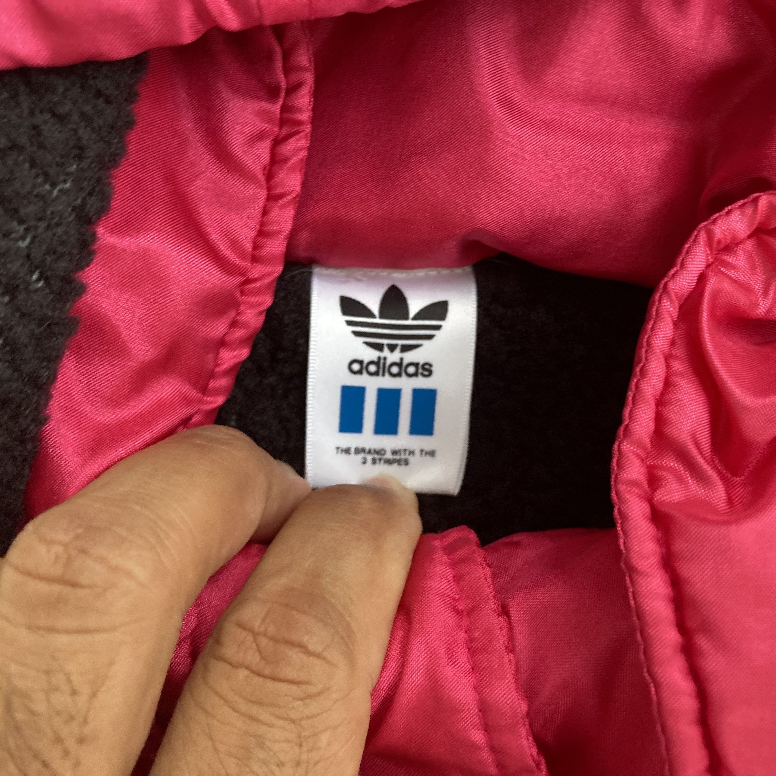 Adidas × Vintage Vtg Adidas Pink Button Big Logo Long Jacket Sweater Size US XL / EU 56 / 4 - 6 Thumbnail