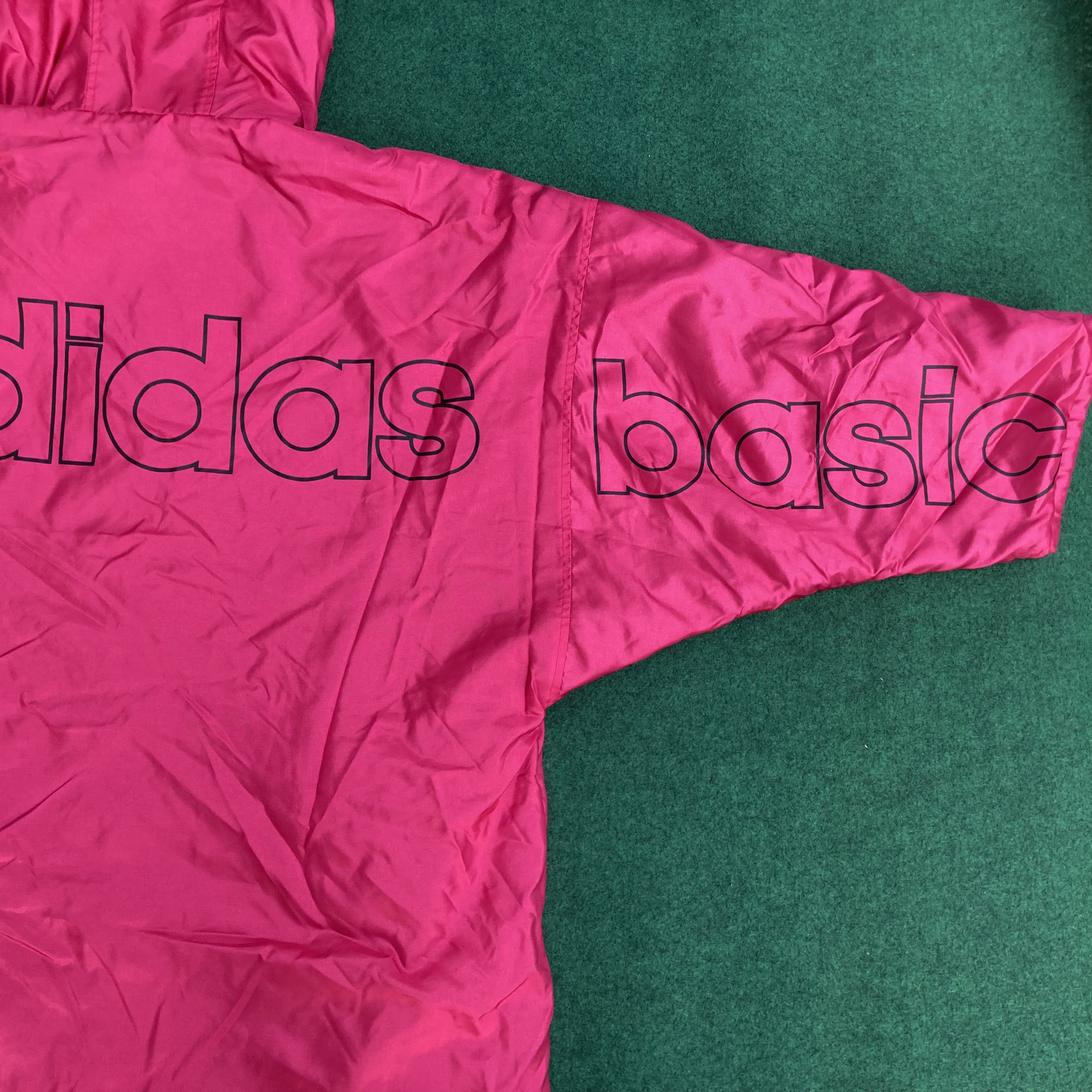 Adidas × Vintage Vtg Adidas Pink Button Big Logo Long Jacket Sweater Size US XL / EU 56 / 4 - 9 Thumbnail