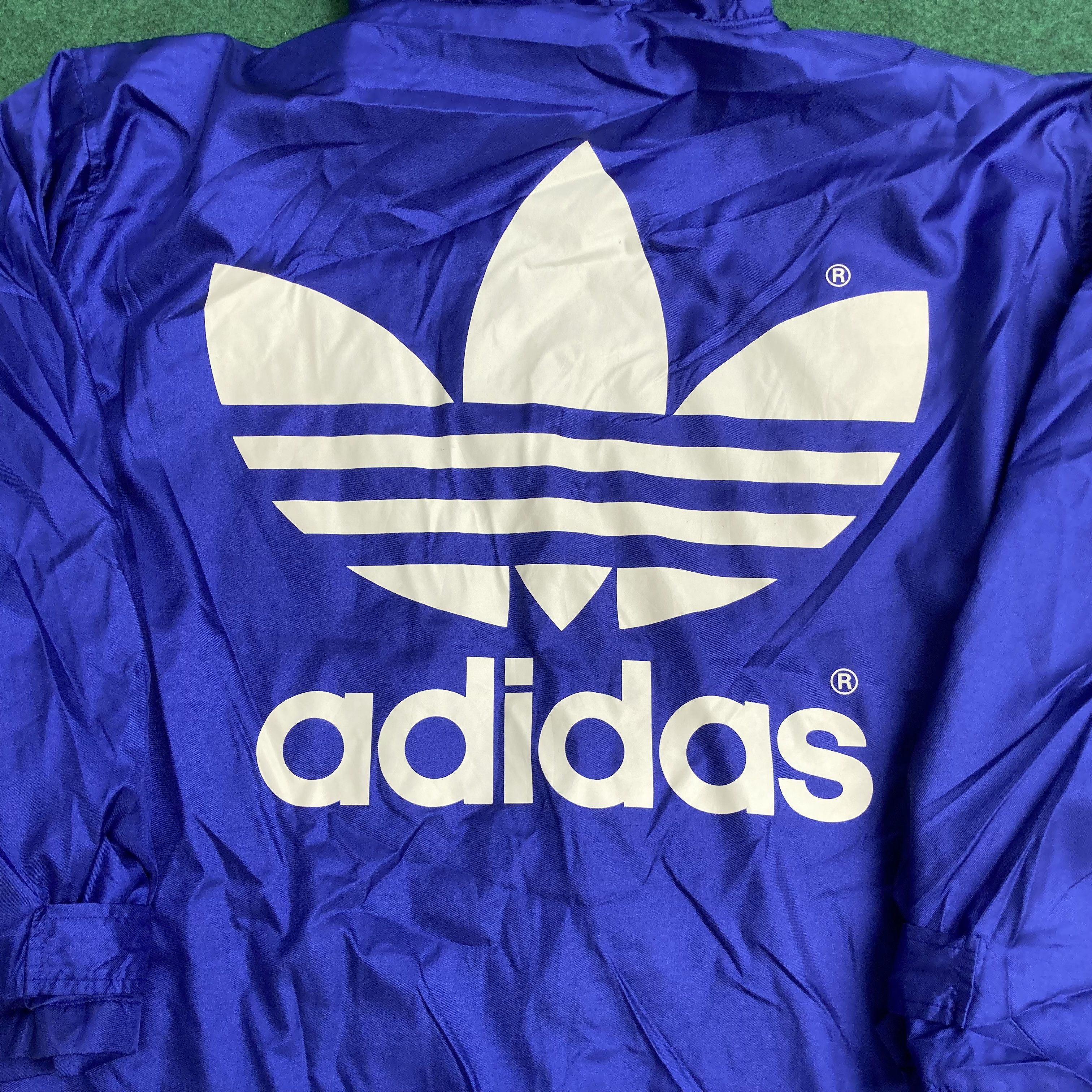 Adidas × Vintage Vtg Adidas Stripe Button Big Logo Long Jacket Sweater Size US XL / EU 56 / 4 - 6 Thumbnail