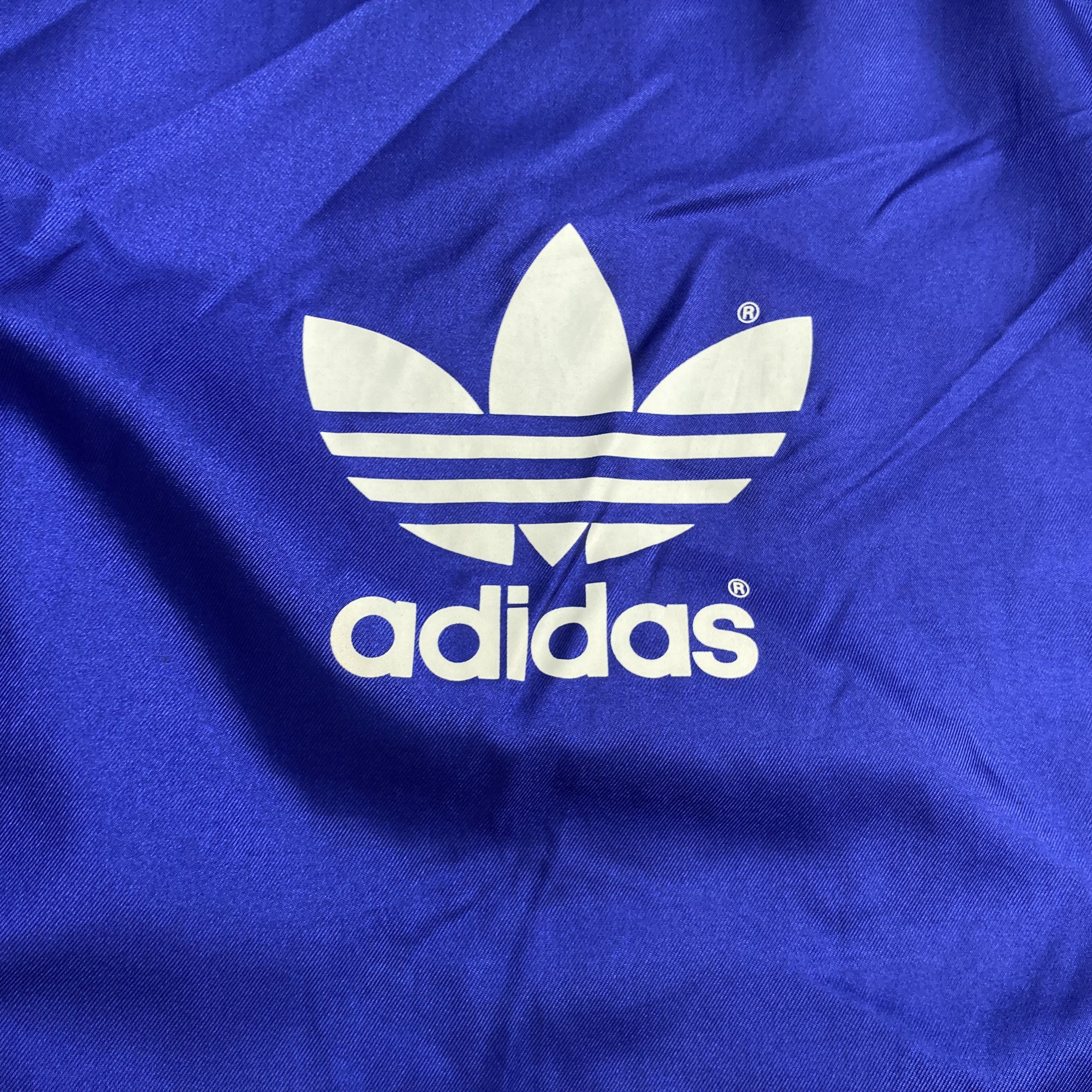 Adidas × Vintage Vtg Adidas Stripe Button Big Logo Long Jacket Sweater Size US XL / EU 56 / 4 - 4 Thumbnail