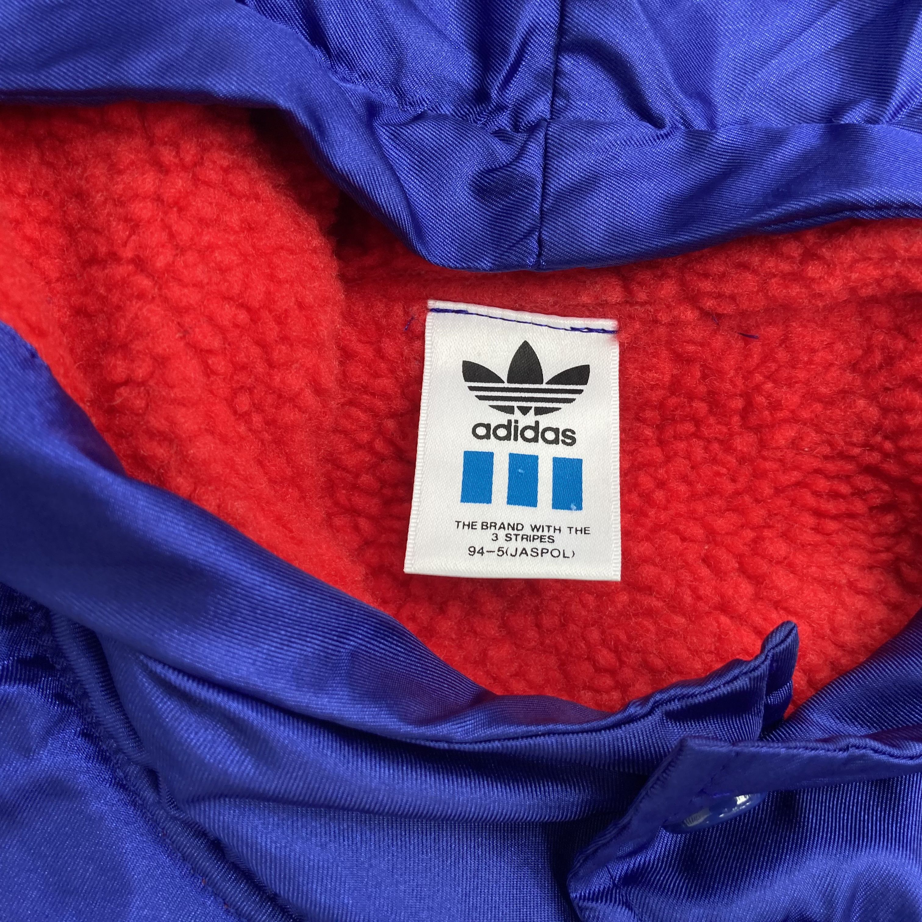 Adidas × Vintage Vtg Adidas Stripe Button Big Logo Long Jacket Sweater Size US XL / EU 56 / 4 - 3 Thumbnail