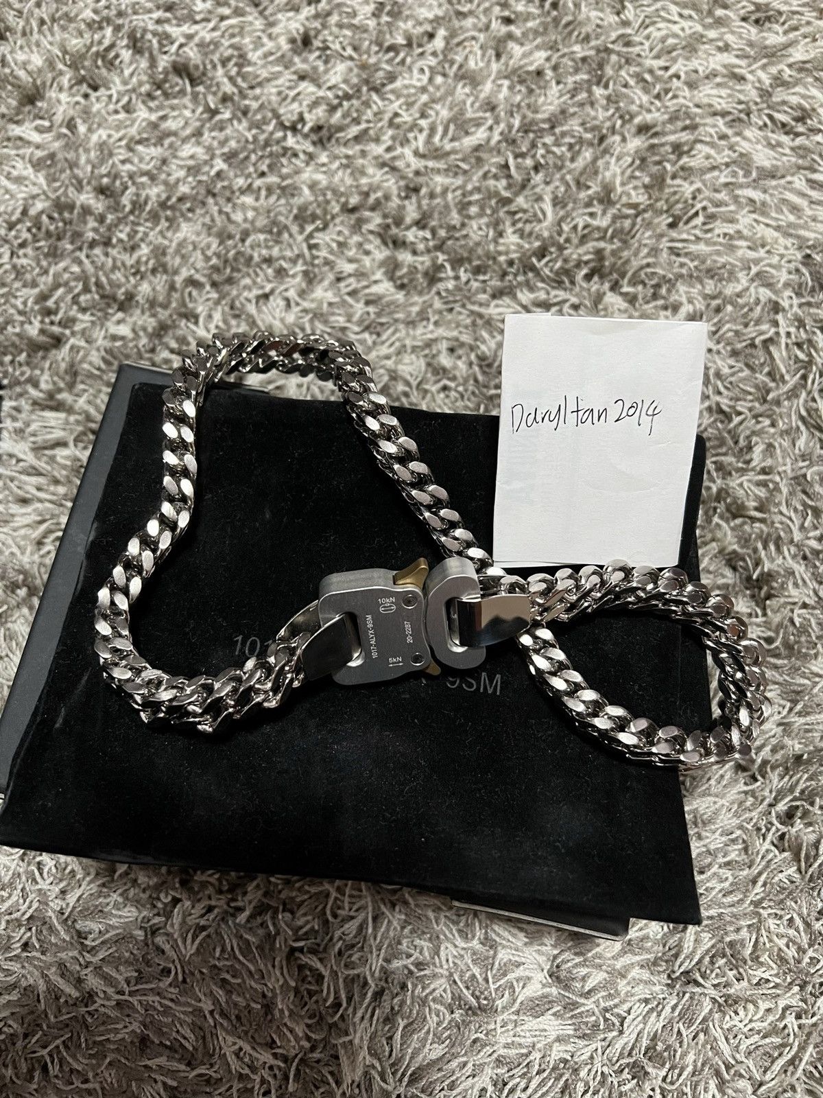 1017 Alyx 9SM Silver Cubix Chain Necklace