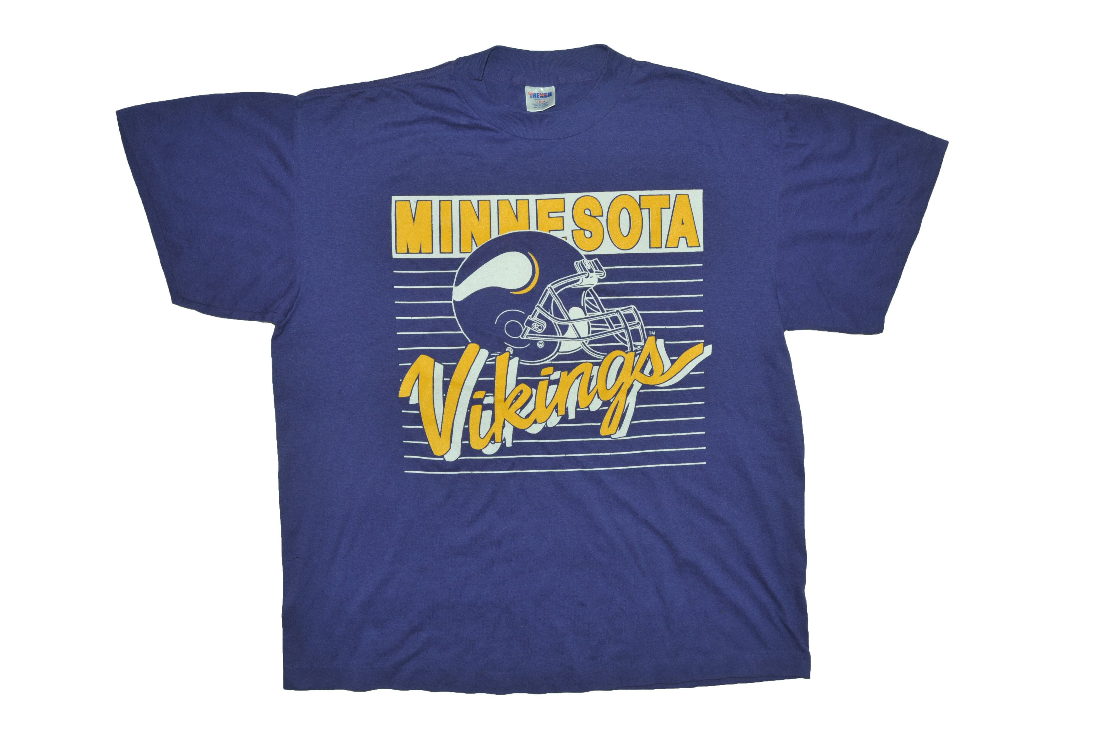Vintage Vintage 90s Minnesota Vikings T-shirt Size US L / EU 52-54 / 3 - 1 Thumbnail