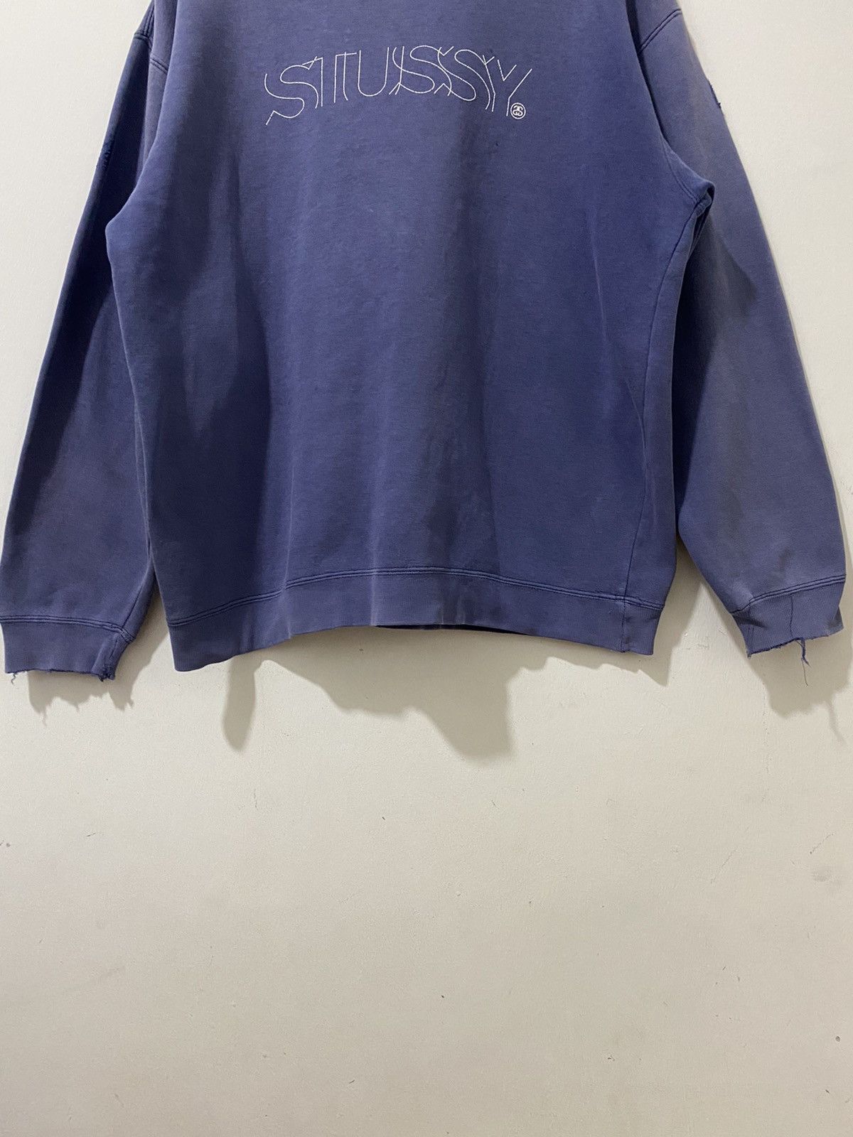 Stussy Vintage x Streetwear x Stussy Sweatshirt Distress Size US M / EU 48-50 / 2 - 3 Thumbnail