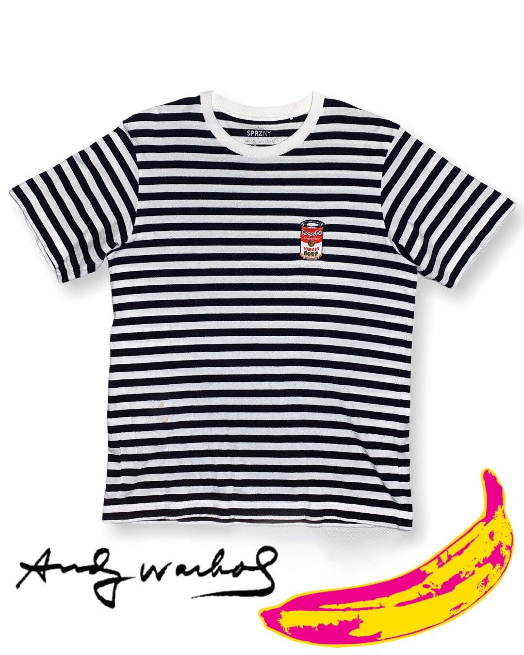 Andy Warhol × Vintage Andy Warhol Art Campbell’s Uniqlo Stripes off Nirvana style Size US M / EU 48-50 / 2 - 1 Thumbnail