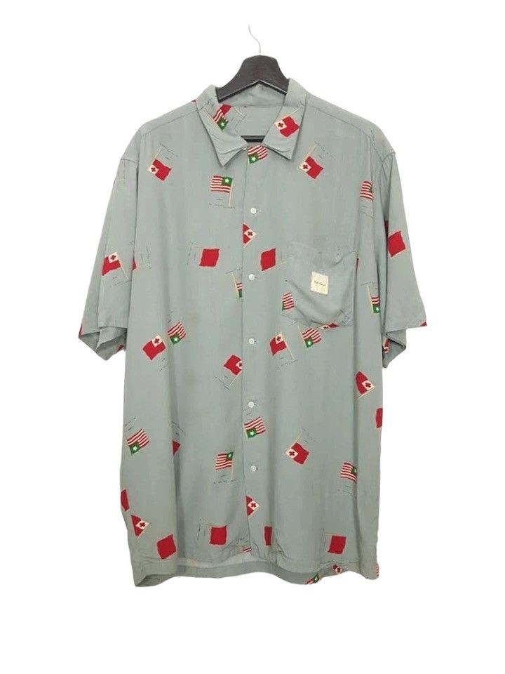 Karl Helmut Flag Rayon Hawaiian Shirt