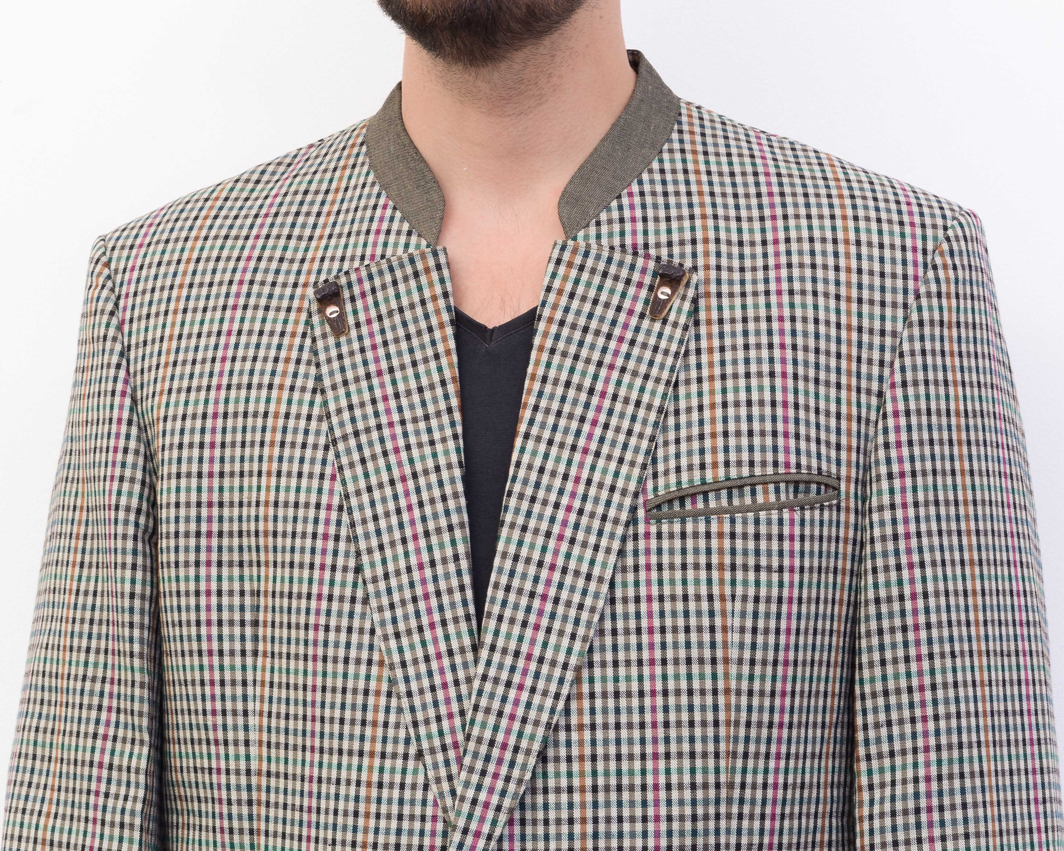 Vintage LODENFREY Trachten UK 42 Wool Blazer Sports EU 52 Jacket L Size 42R - 3 Thumbnail