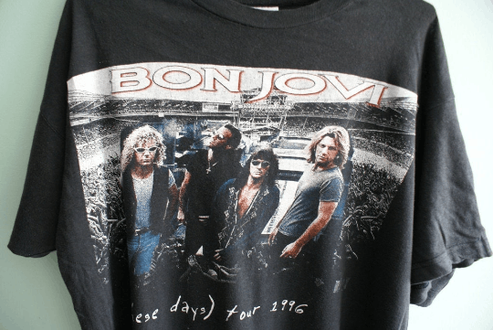 Band Tees × Bon Jovi × Vintage 1996 Bon Jovi T-shirt, Vintage Bon Jovi t-shirt, Size US L / EU 52-54 / 3 - 6 Thumbnail