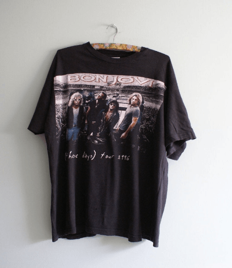 Band Tees × Bon Jovi × Vintage 1996 Bon Jovi T-shirt, Vintage Bon Jovi t-shirt, Size US L / EU 52-54 / 3 - 3 Thumbnail