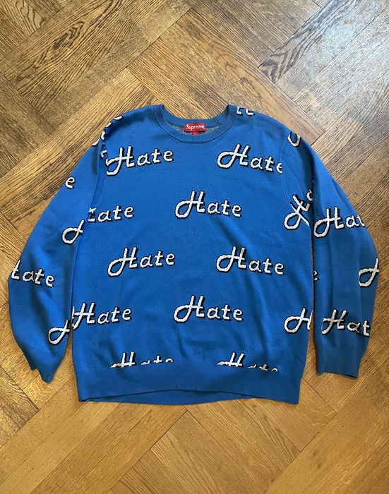 Supreme FW13 Hate Sweater | Grailed