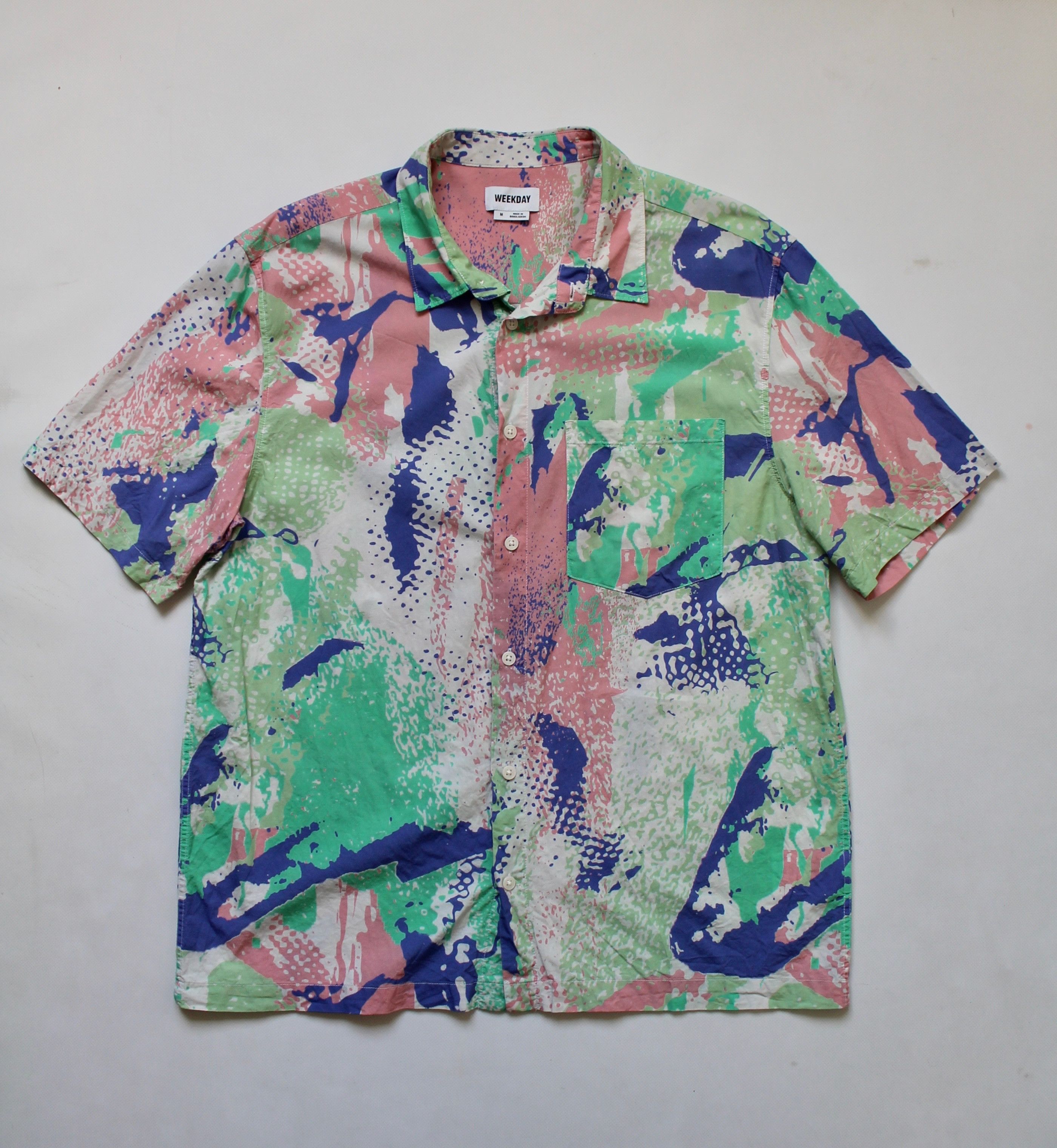 Weekday WEEKDAY Randy Big Sponge Suit Shirt Shorts Colorfull Size US M / EU 48-50 / 2 - 2 Thumbnail