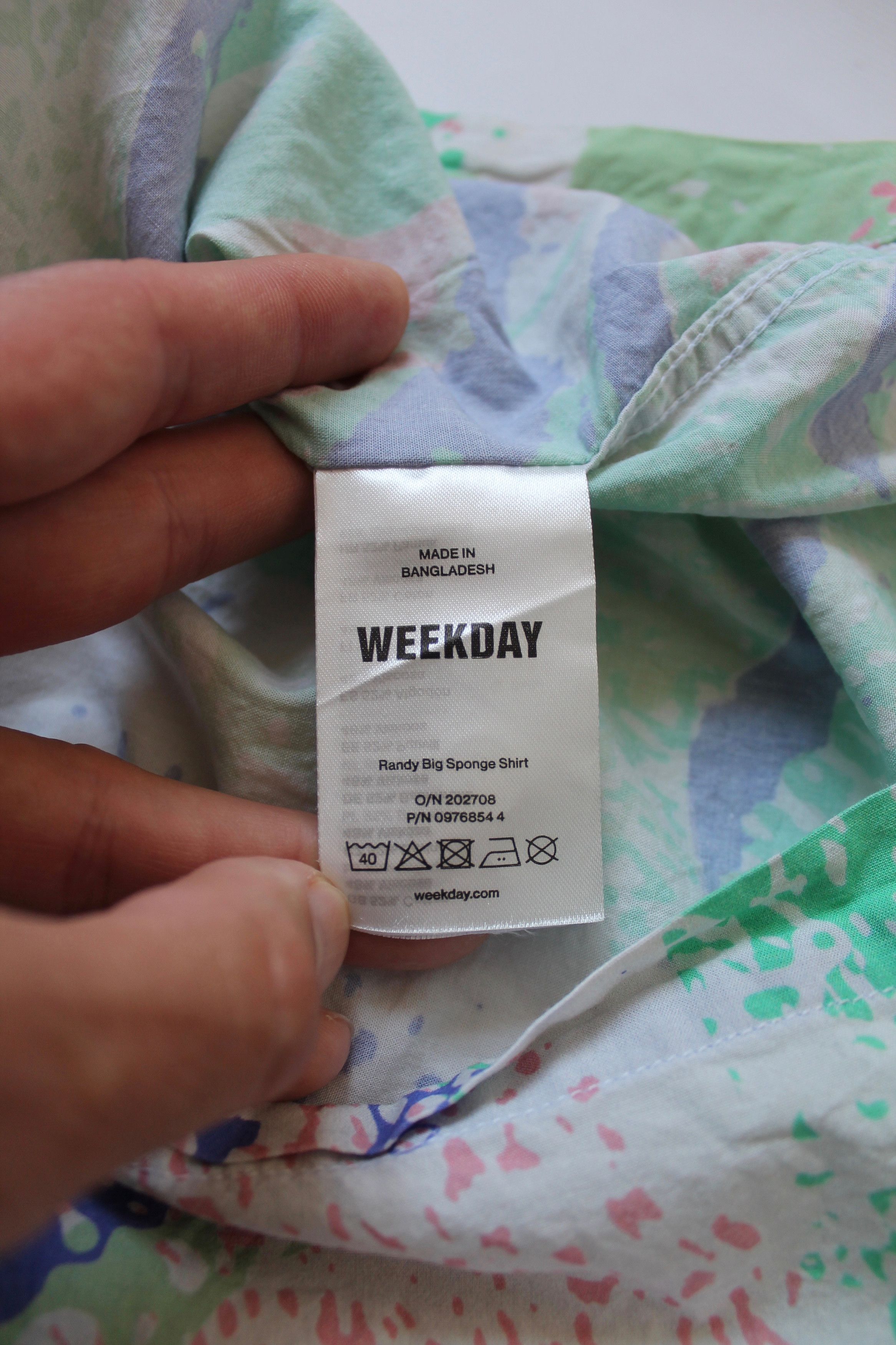 Weekday WEEKDAY Randy Big Sponge Suit Shirt Shorts Colorfull Size US M / EU 48-50 / 2 - 6 Thumbnail