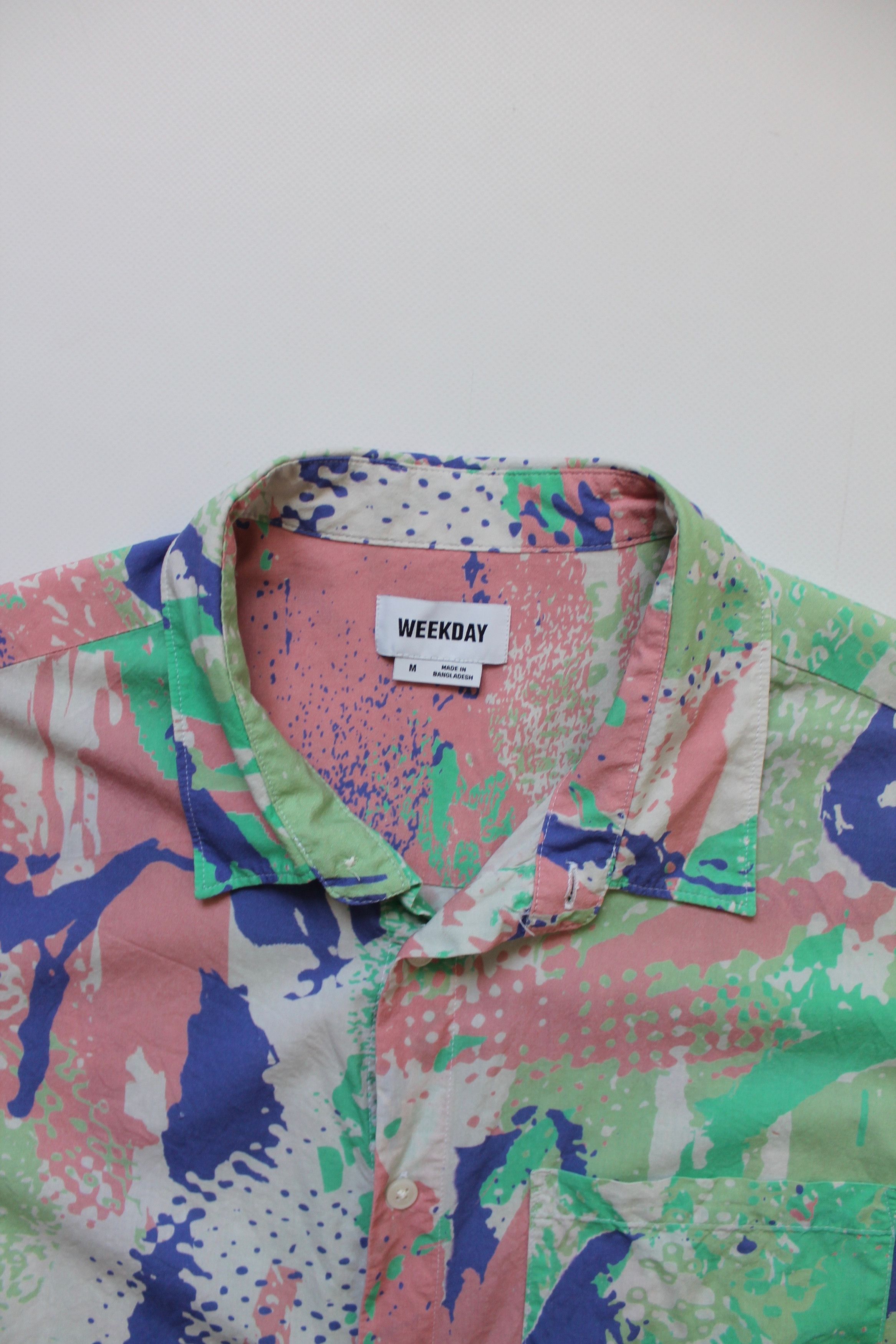Weekday WEEKDAY Randy Big Sponge Suit Shirt Shorts Colorfull Size US M / EU 48-50 / 2 - 3 Thumbnail