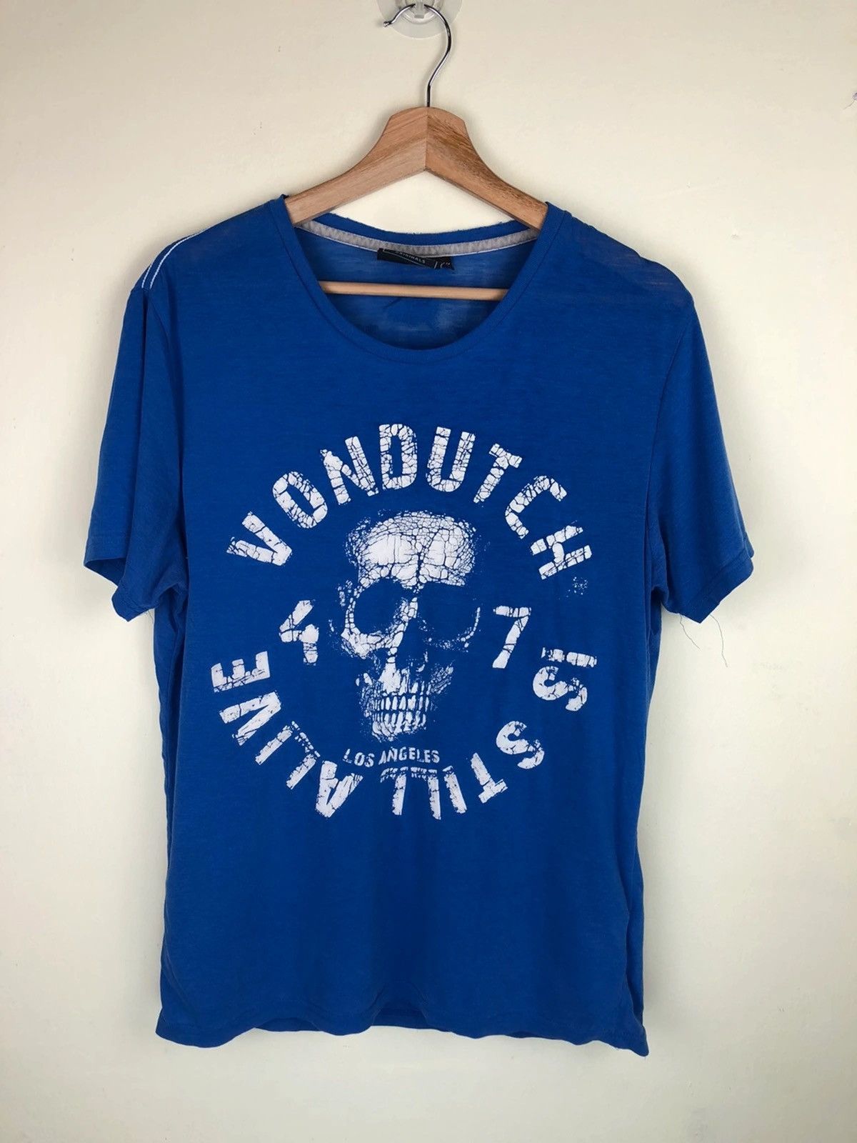 Vintage × Von Dutch Vintage Von Dutch Kustom Made Skull Printed Tshirt Size US M / EU 48-50 / 2 - 1 Thumbnail