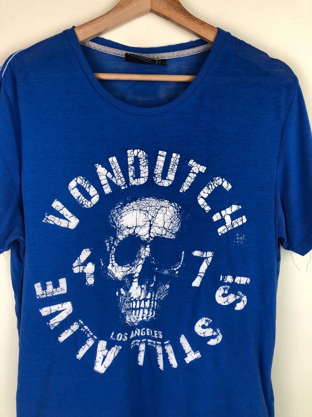 Vintage × Von Dutch Vintage Von Dutch Kustom Made Skull Printed Tshirt Size US M / EU 48-50 / 2 - 3 Thumbnail
