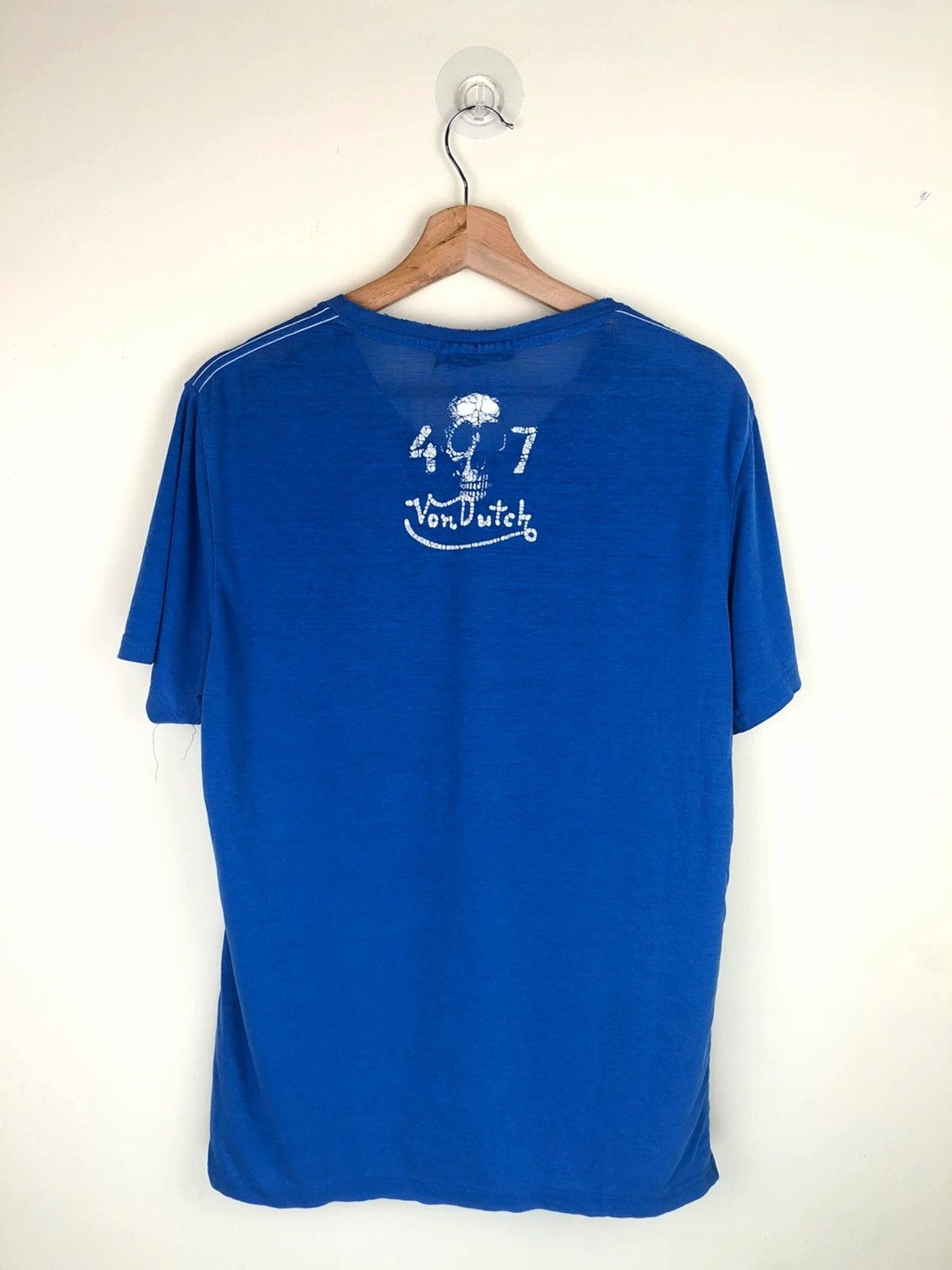 Vintage × Von Dutch Vintage Von Dutch Kustom Made Skull Printed Tshirt Size US M / EU 48-50 / 2 - 2 Thumbnail