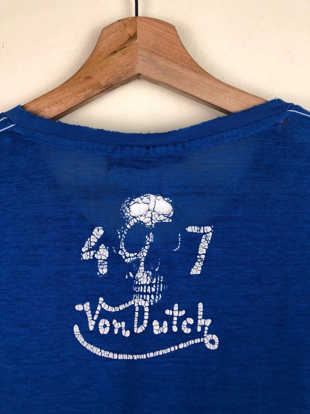 Vintage × Von Dutch Vintage Von Dutch Kustom Made Skull Printed Tshirt Size US M / EU 48-50 / 2 - 4 Thumbnail