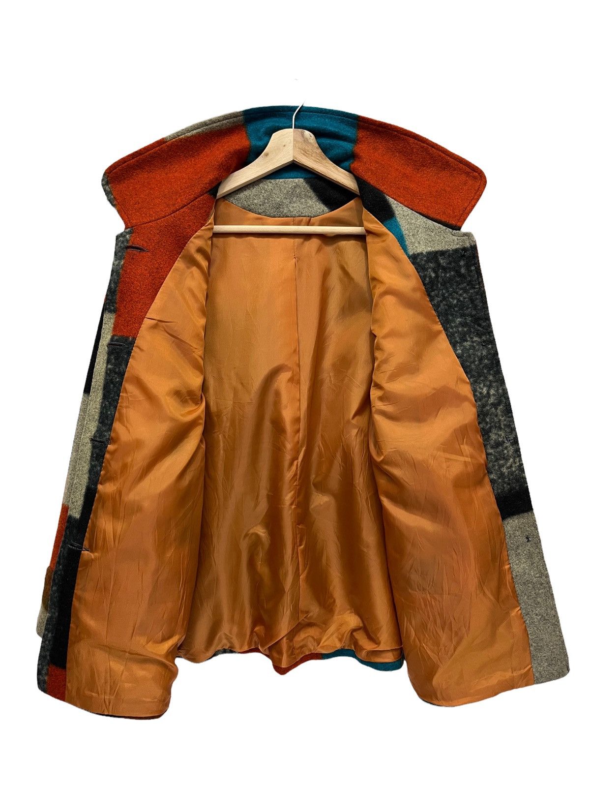 20471120 🔥COKETT Faux Wool Color Block Patchwork Printed Blazer Size US S / EU 44-46 / 1 - 7 Thumbnail