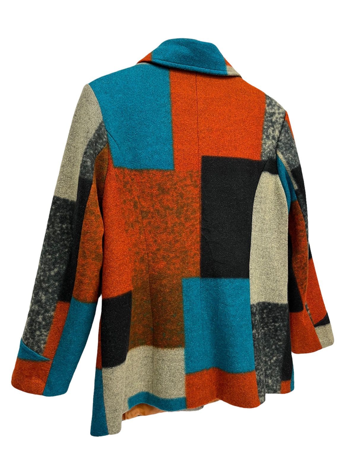 20471120 🔥COKETT Faux Wool Color Block Patchwork Printed Blazer Size US S / EU 44-46 / 1 - 6 Thumbnail