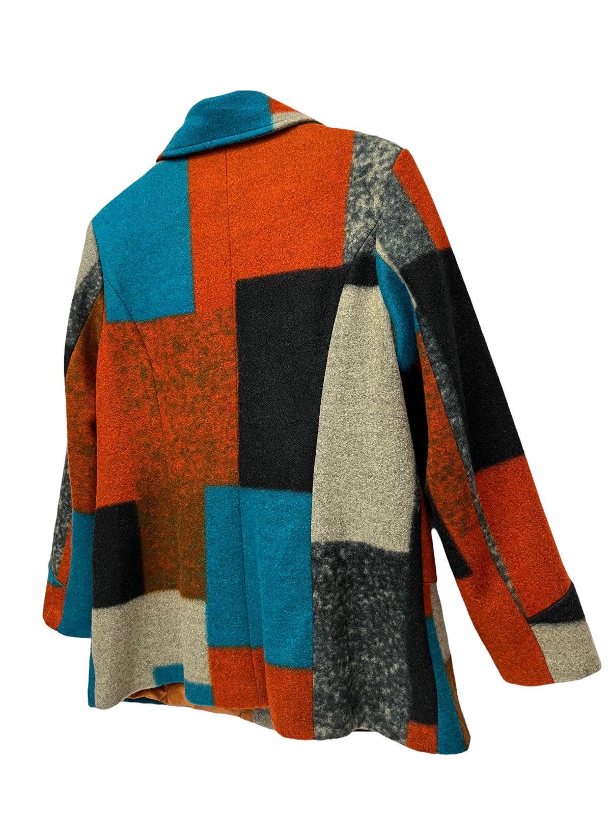 20471120 🔥COKETT Faux Wool Color Block Patchwork Printed Blazer Size US S / EU 44-46 / 1 - 5 Thumbnail