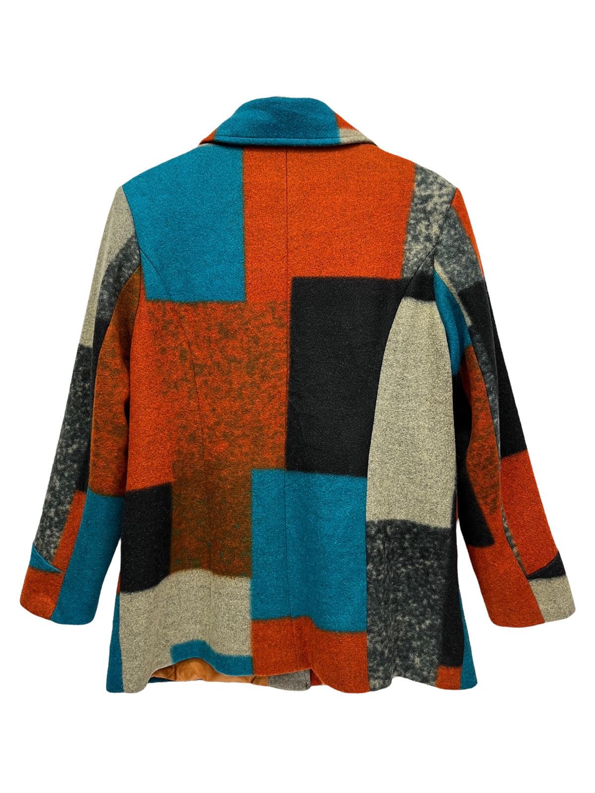 20471120 🔥COKETT Faux Wool Color Block Patchwork Printed Blazer Size US S / EU 44-46 / 1 - 4 Thumbnail