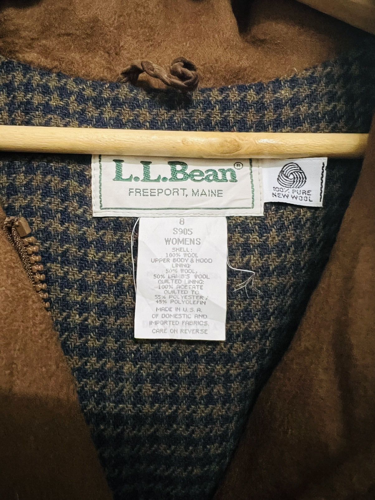 L.L. Bean L.L Bean Duffle Coat Wool Hooded Jacket Size US M / EU 48-50 / 2 - 11 Thumbnail